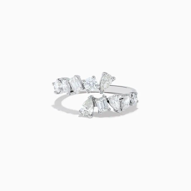 Classique 14K White Gold Diamond Bypass Ring 1.36 TCW sold by Effy