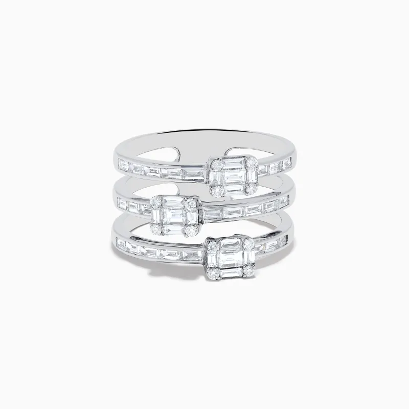 Classique 14K White Gold Diamond Ring 1.00 TCW sold by Effy