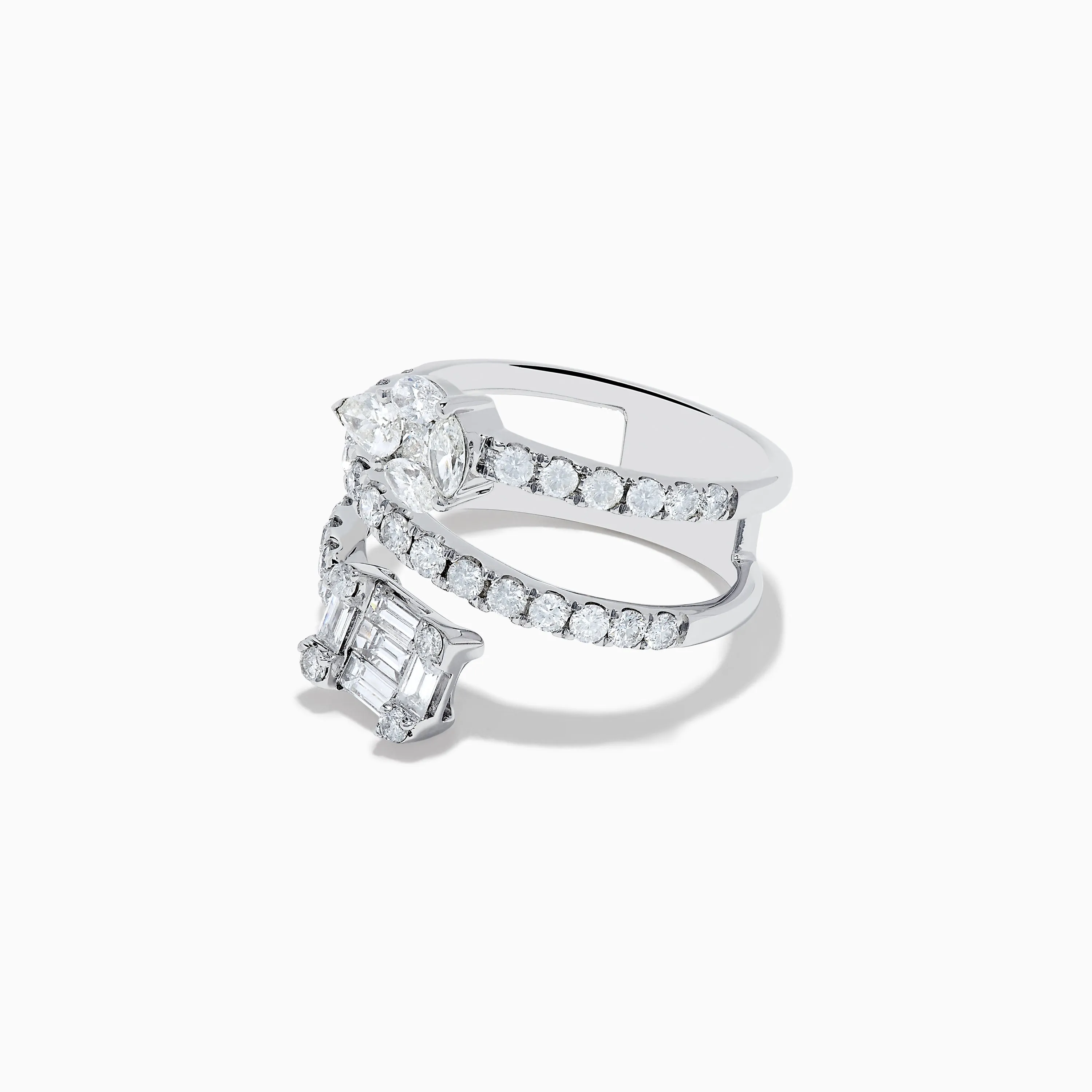 14K White Gold Diamond Spiral Ring sold by Effy product image thumbnail 2