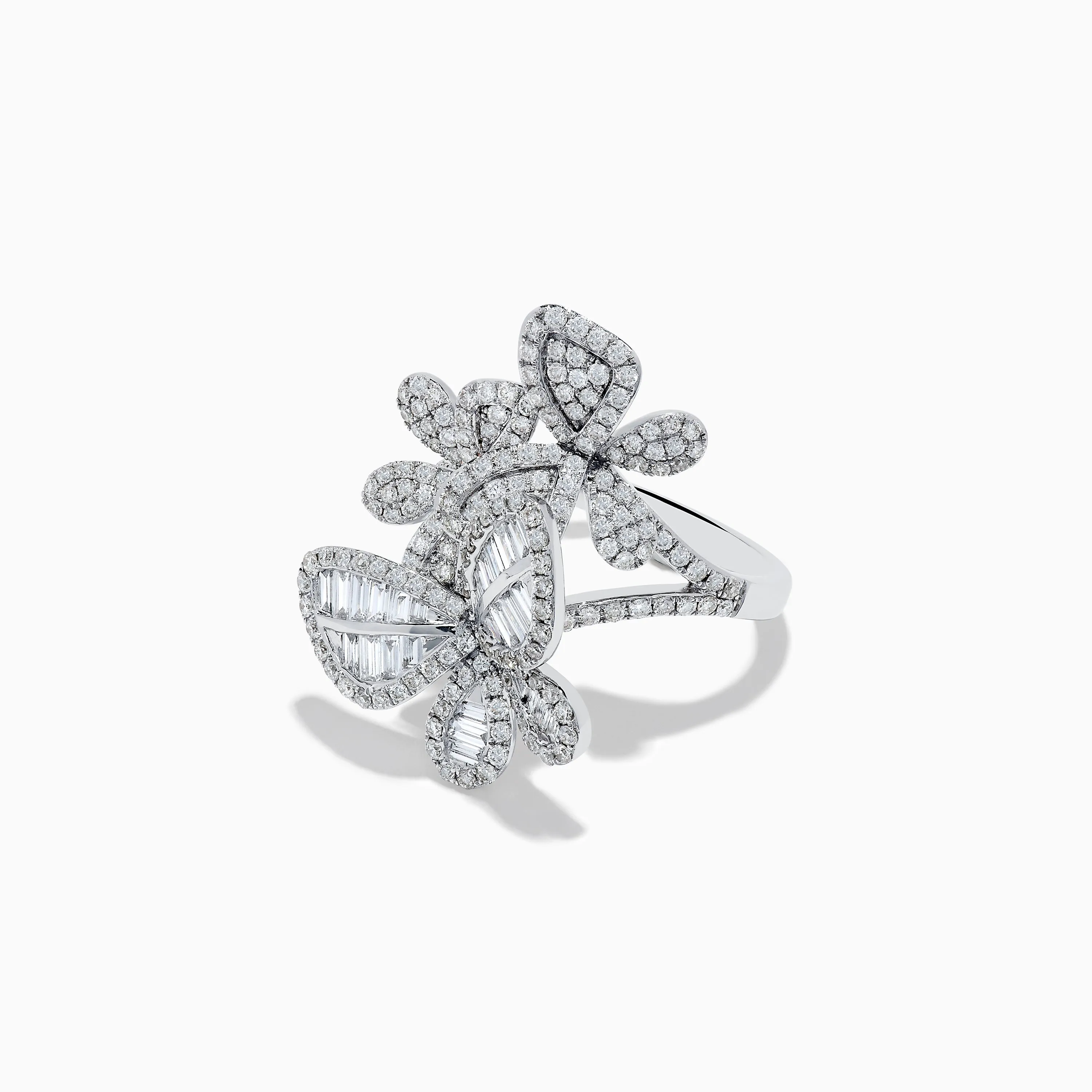 Nature 14K White Gold Diamond Multi Butterfly Ring sold by Effy product image thumbnail 2