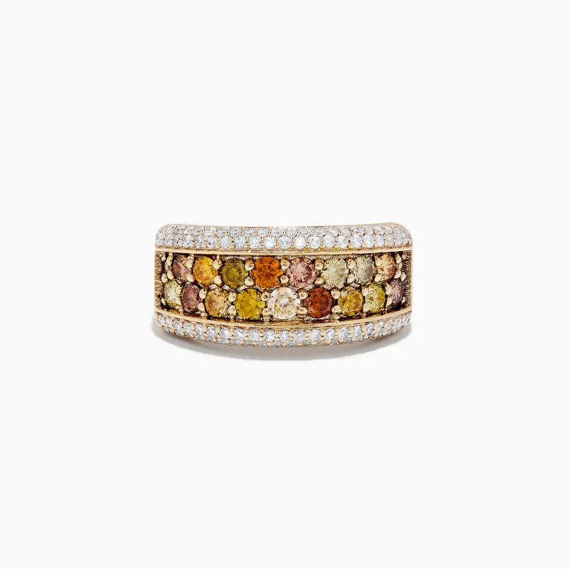 14K Yellow Gold Multi Color Diamond Ring sold by Effy