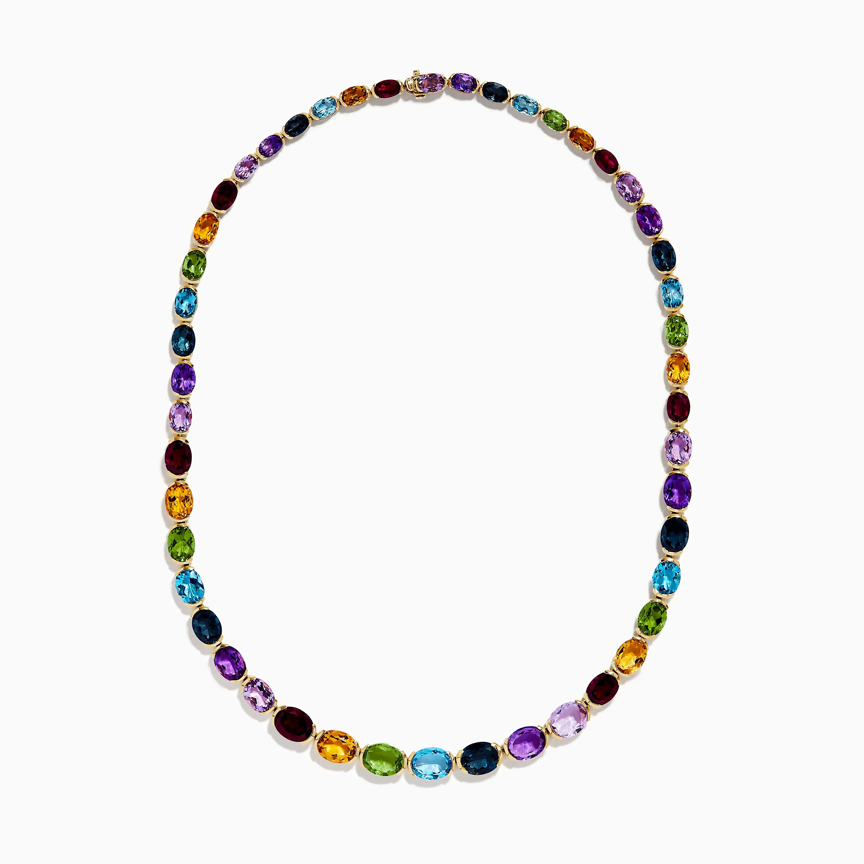 Mosaic 14K Yellow Gold Multi Gemstone Necklace sold by Effy product image thumbnail 2