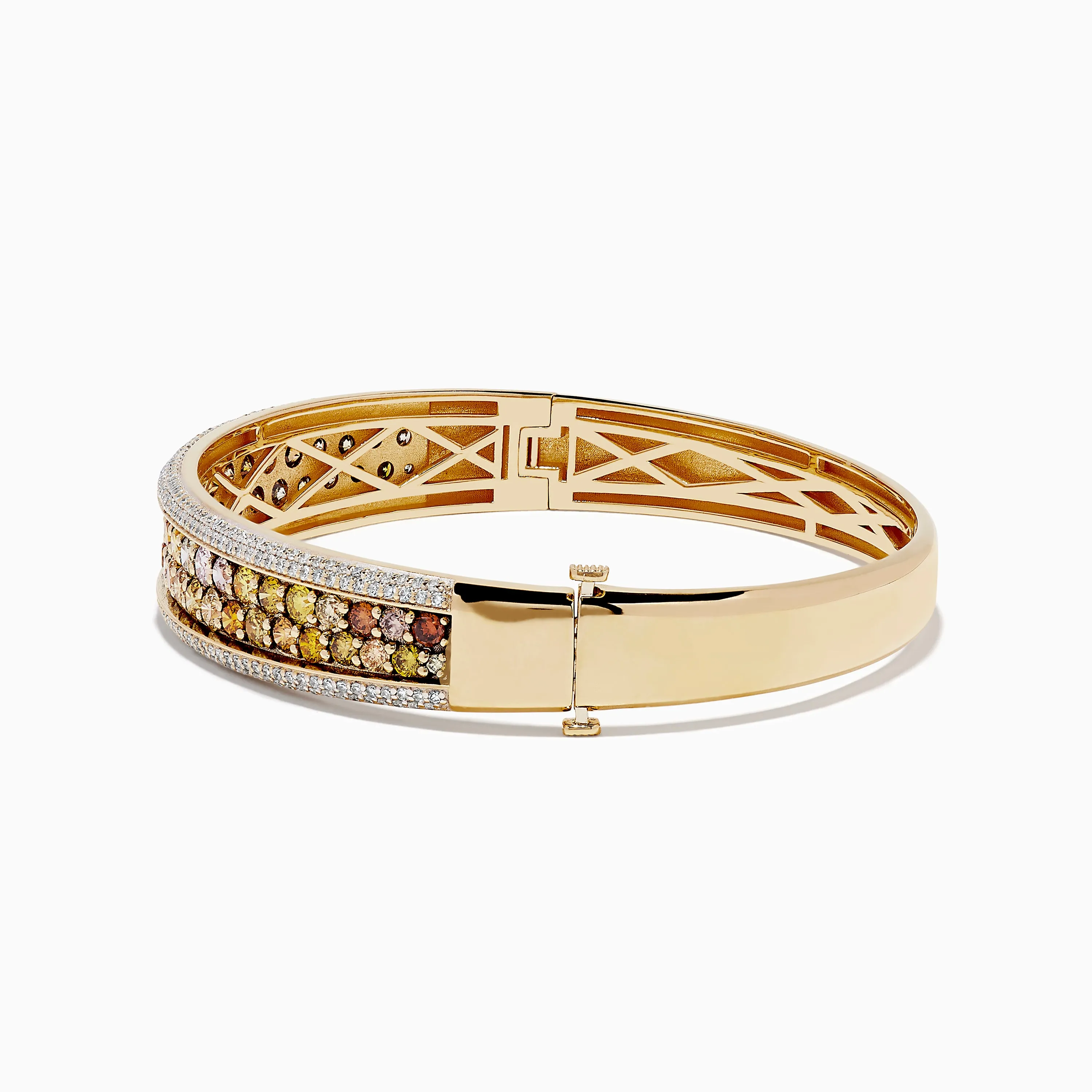 14K Yellow Gold Multi Color Diamond Bangle sold by Effy product image thumbnail 2