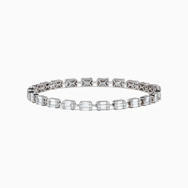 14K White Gold Diamond Tennis Bracelet sold by Effy