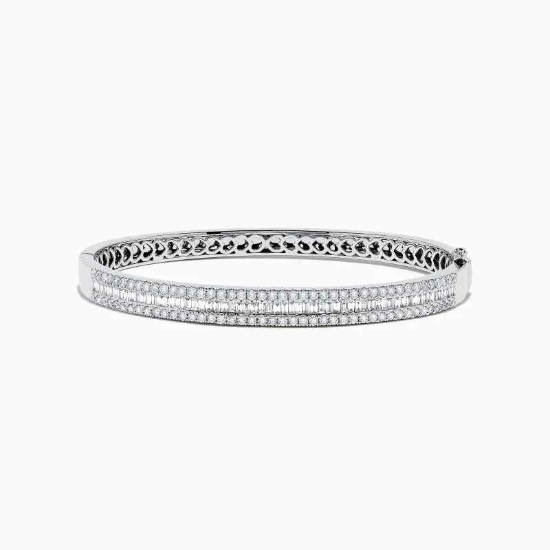Classique 14K White Gold Diamond Bangle 2.41 TCW sold by Effy