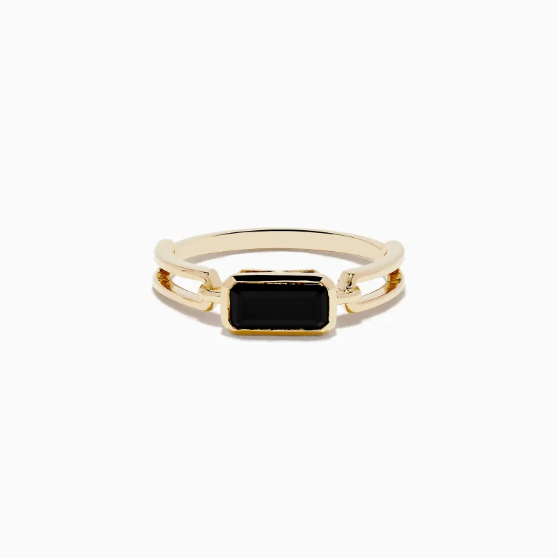 14K Yellow Gold Onyx Ring sold by Effy