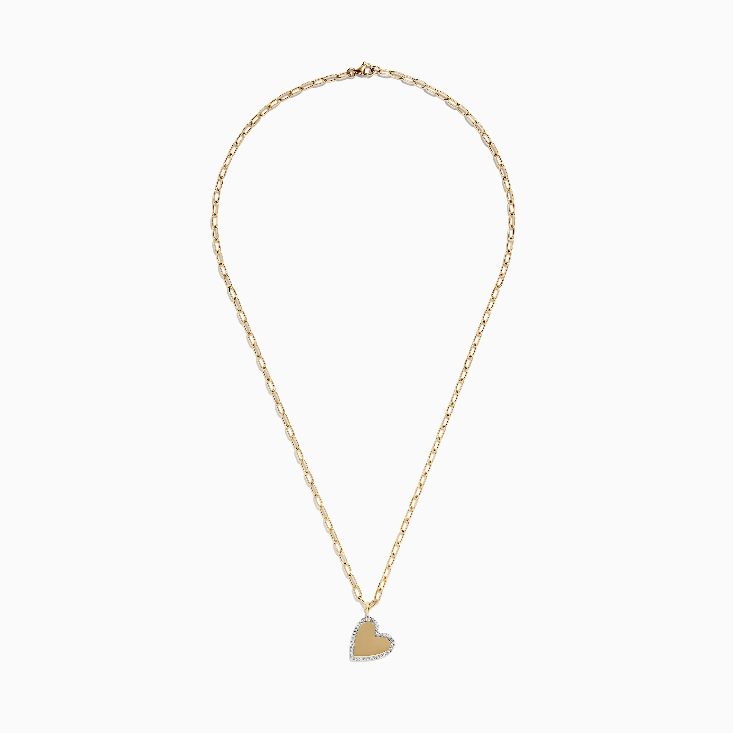 Novelty 14K Yellow Gold Diamond Heart Pendant sold by Effy product image thumbnail 2