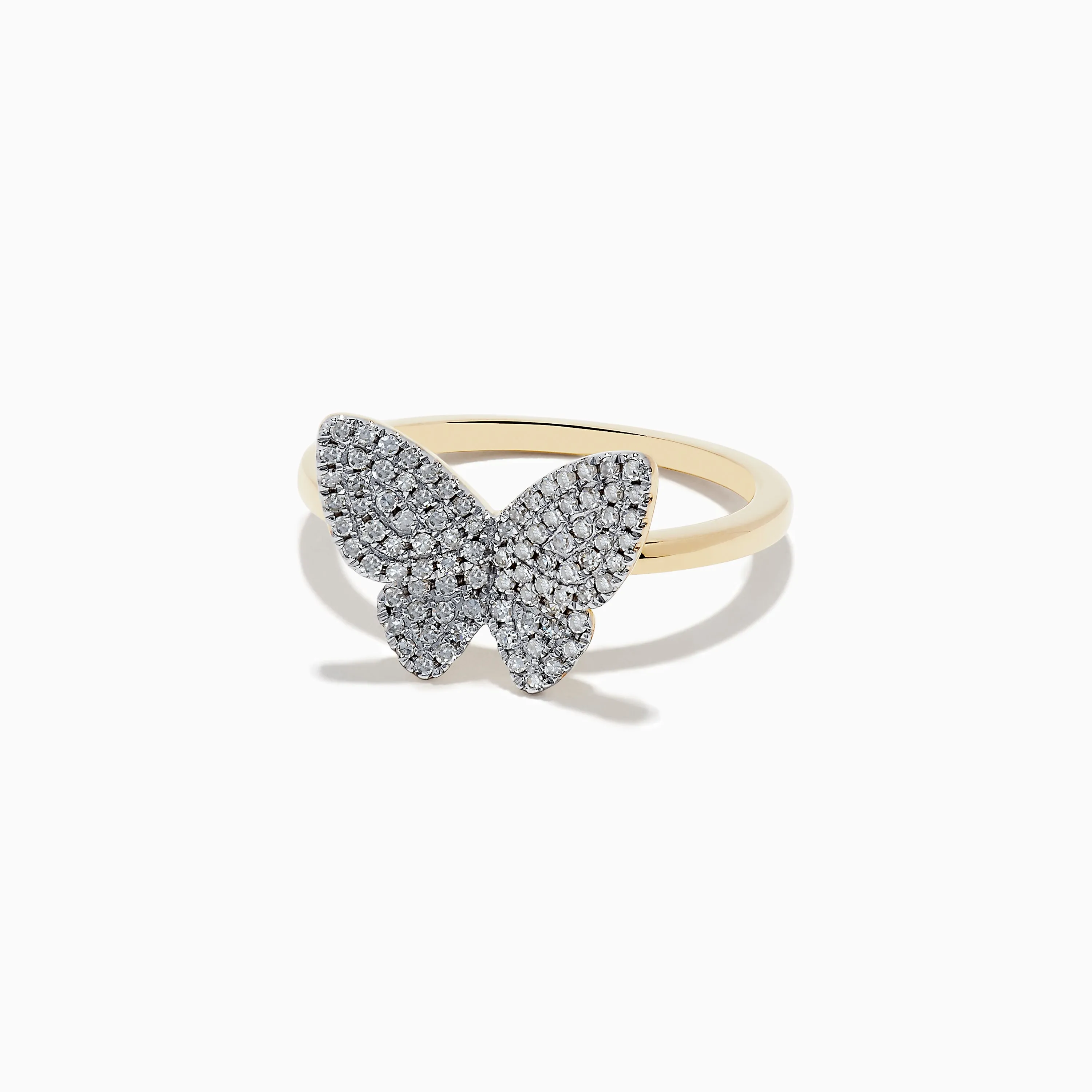 Nature 14K Yellow Gold Diamond Butterfly Ring sold by Effy product image thumbnail 2