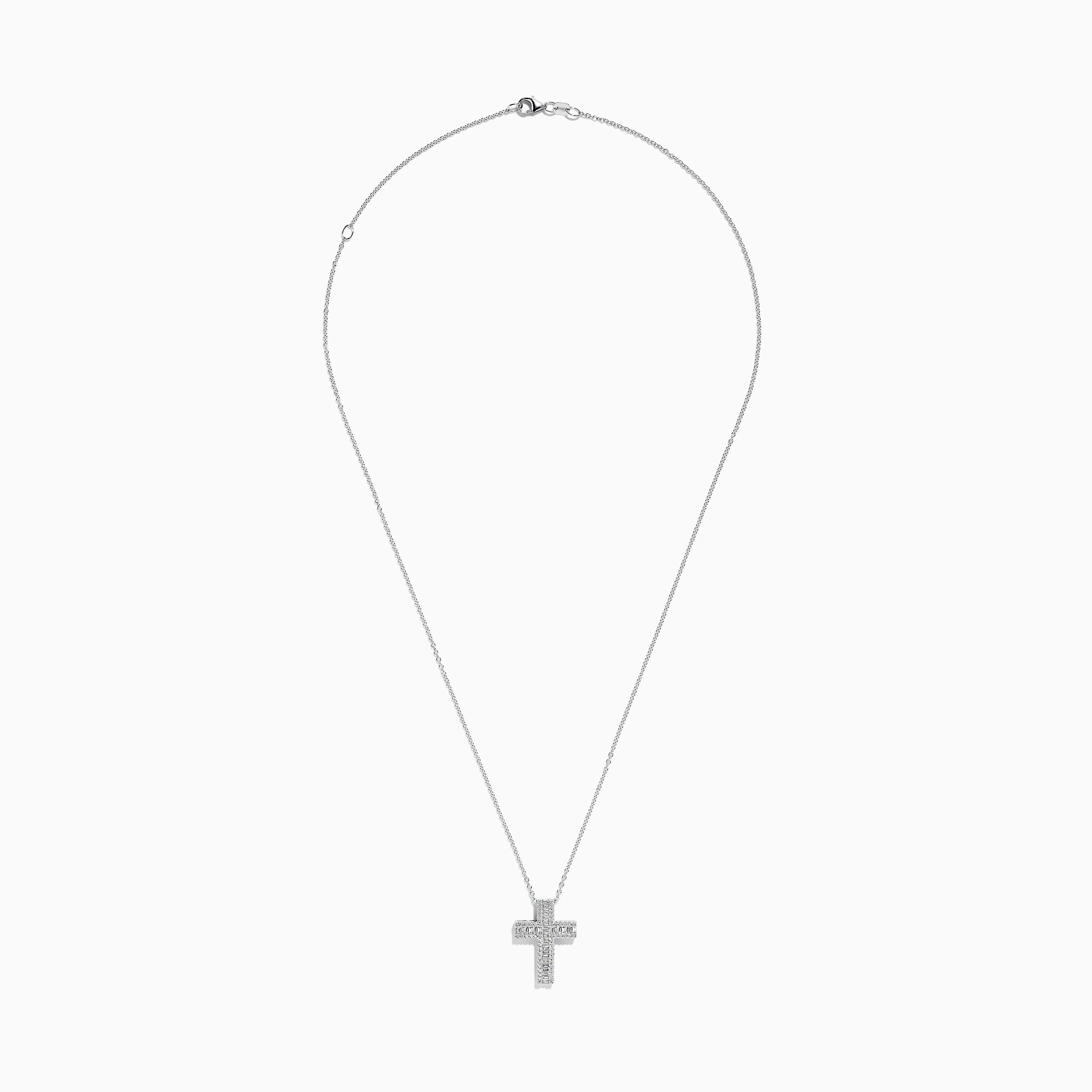 Classique 14K White Gold Diamond Cross Pendant 0.36 TCW sold by Effy product image thumbnail 2