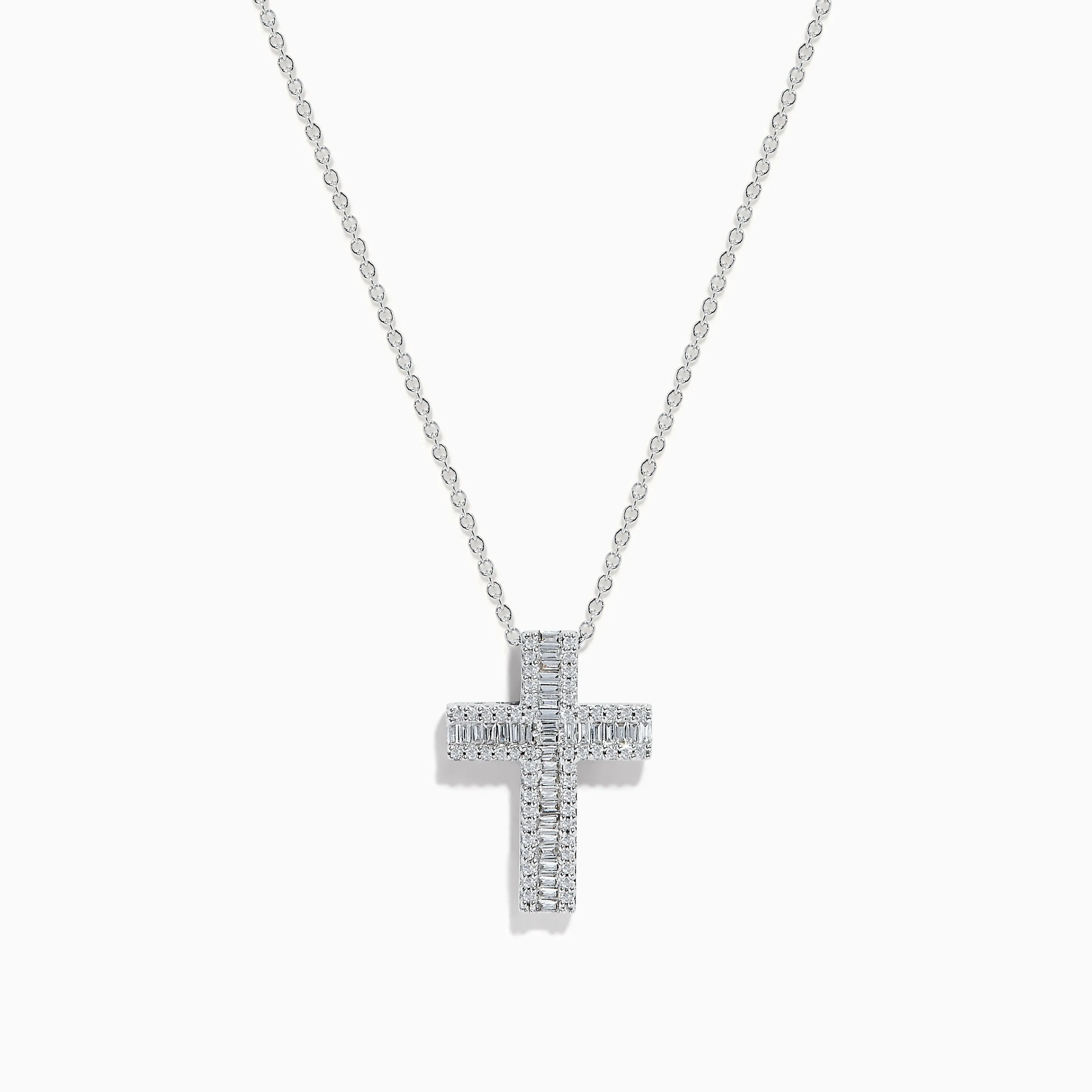 Classique 14K White Gold Diamond Cross Pendant 0.36 TCW sold by Effy