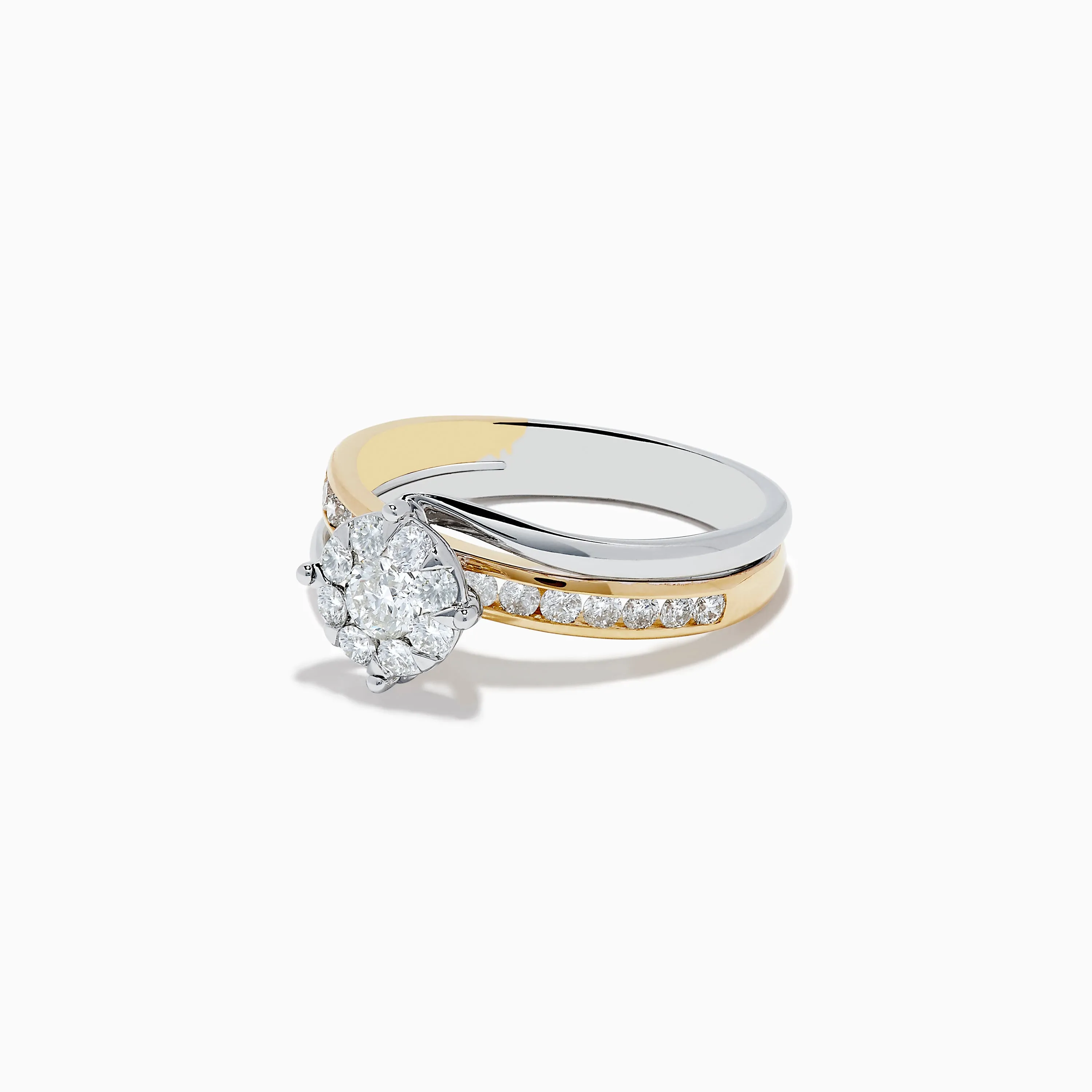 Duo 14K Two-Tone Gold Diamond Engagement Ring 0.71 TCW sold by Effy product image thumbnail 2