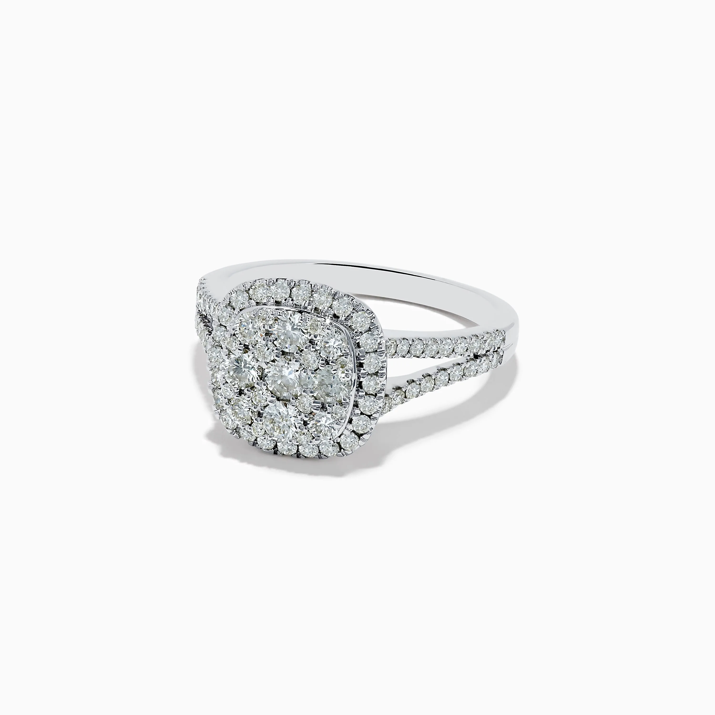 Pave Classica 14K White Gold Square Diamond Ring 0.97 TCW sold by Effy product image thumbnail 2