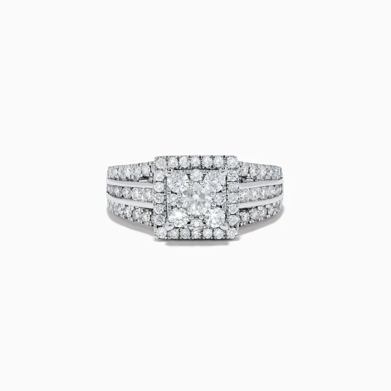 Bouquet 14K White Gold Diamond Cluster Ring 1.4 TCW sold by Effy