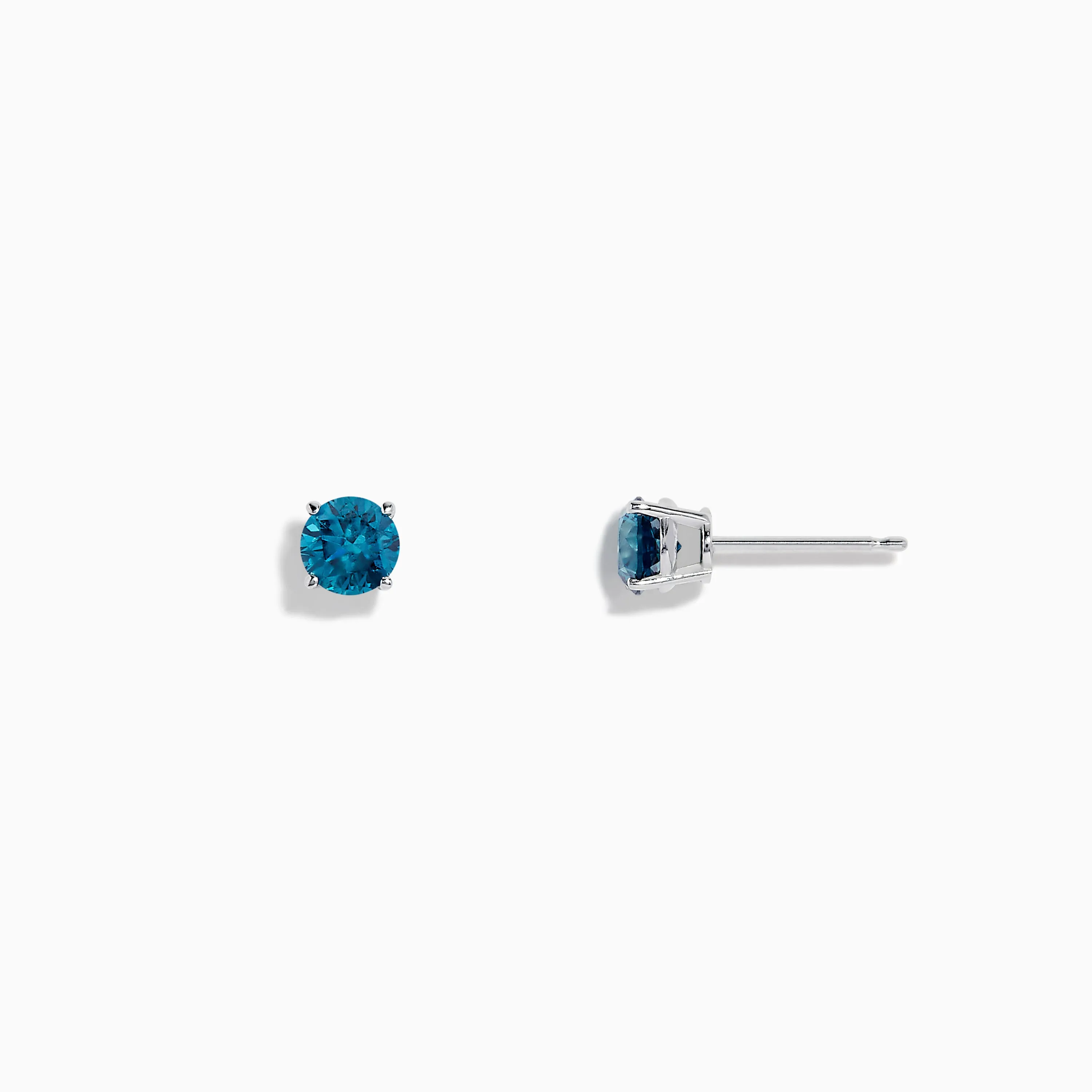 Bella Bleu 14K White Gold Blue Diamond Stud Earrings sold by Effy product image thumbnail 2