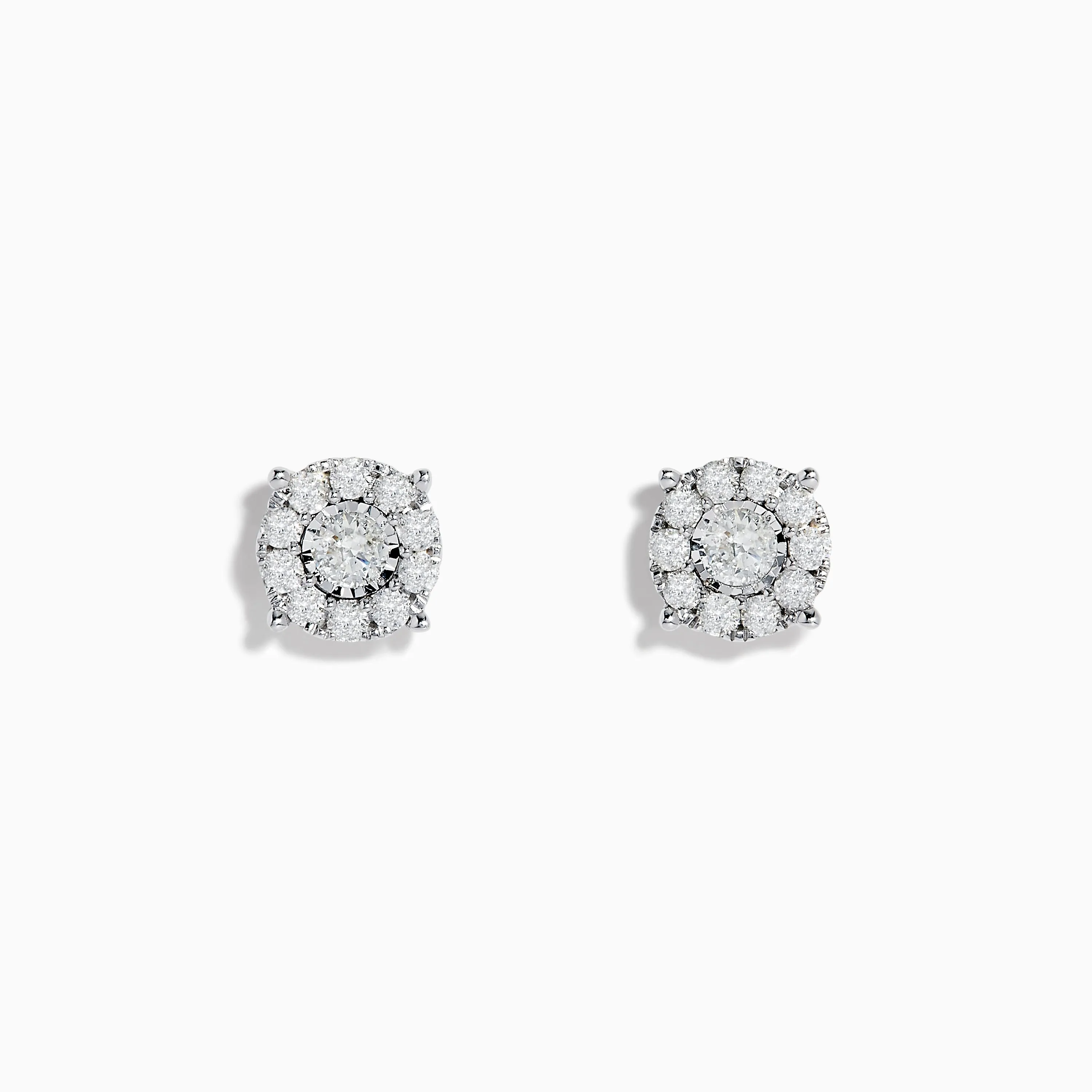Bouquet 14K White Gold Diamond Cluster Stud Earrings 0.96 TCW sold by Effy