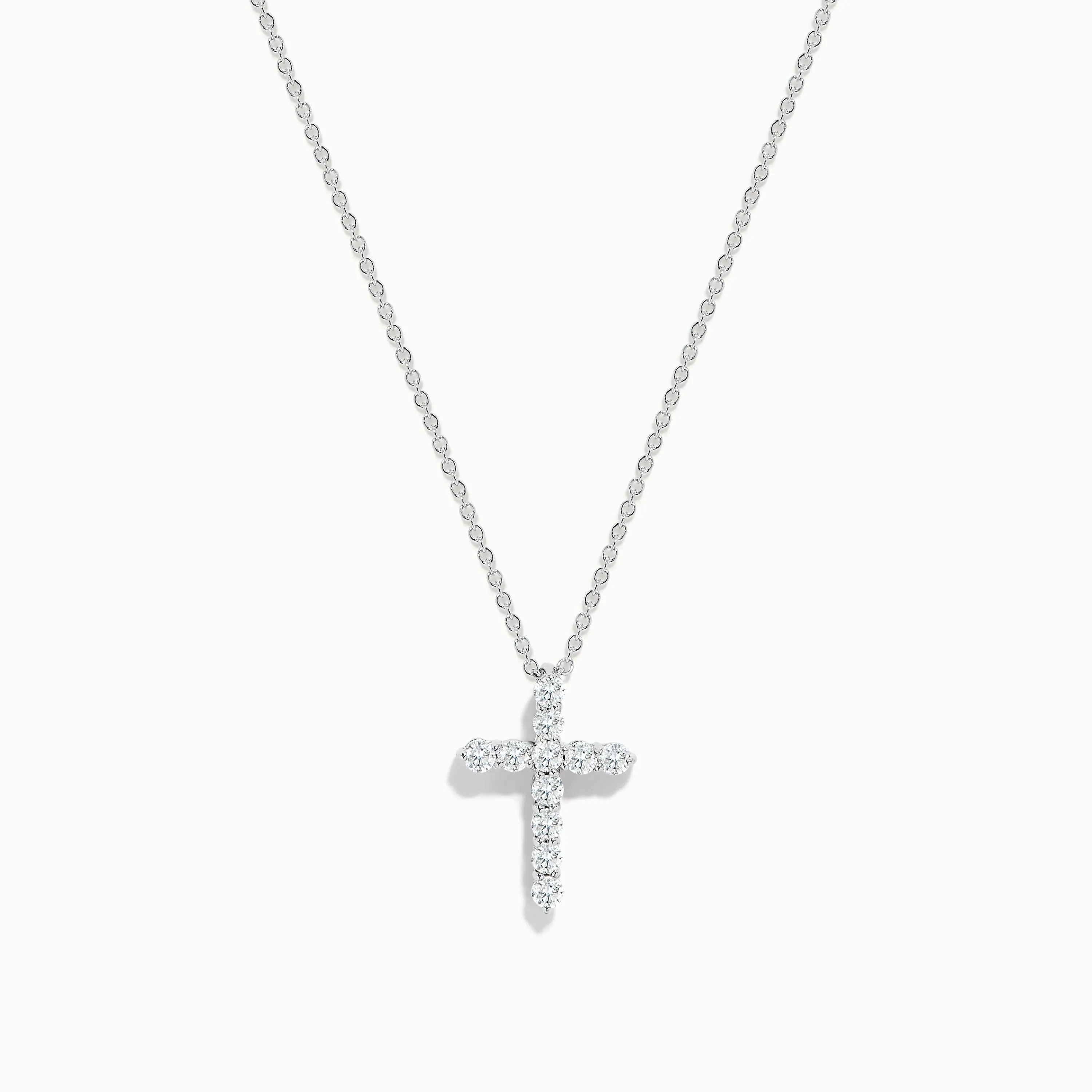 Pave Classica 14K White Gold Diamond Cross Pendant 0.49 TCW sold by Effy