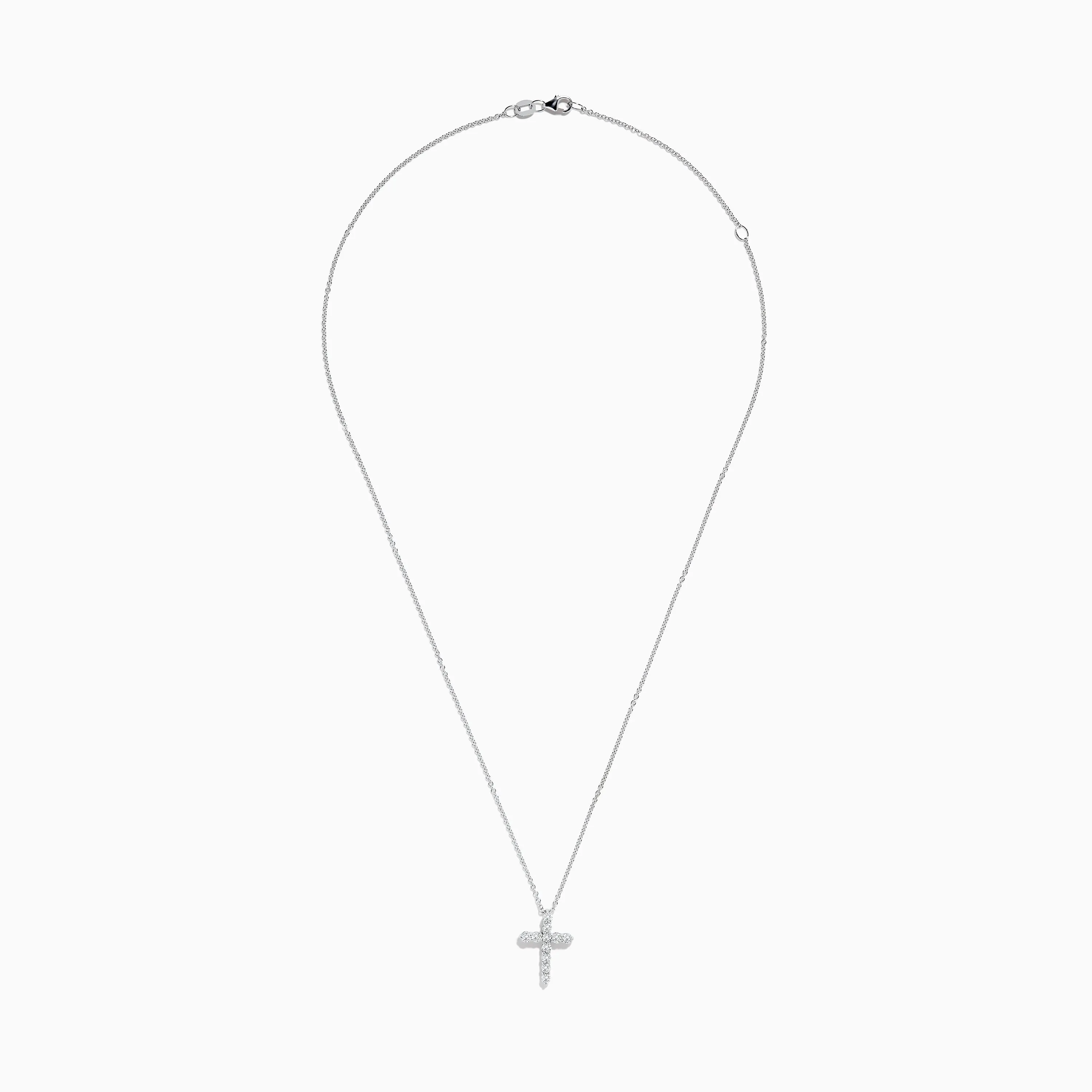 Pave Classica 14K White Gold Diamond Cross Pendant 0.49 TCW sold by Effy product image thumbnail 2
