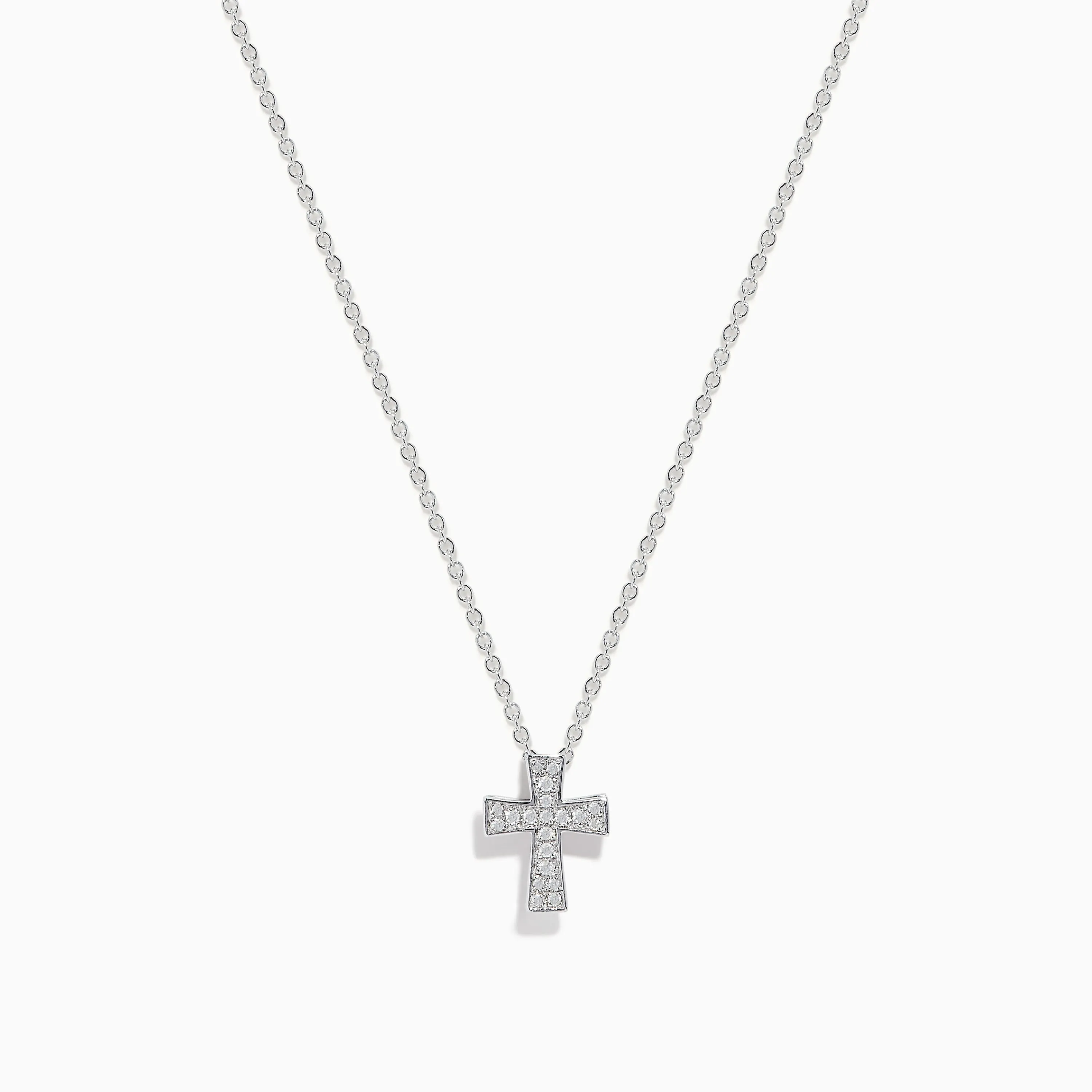 925 Sterling Silver Diamond Cross Pendant sold by Effy