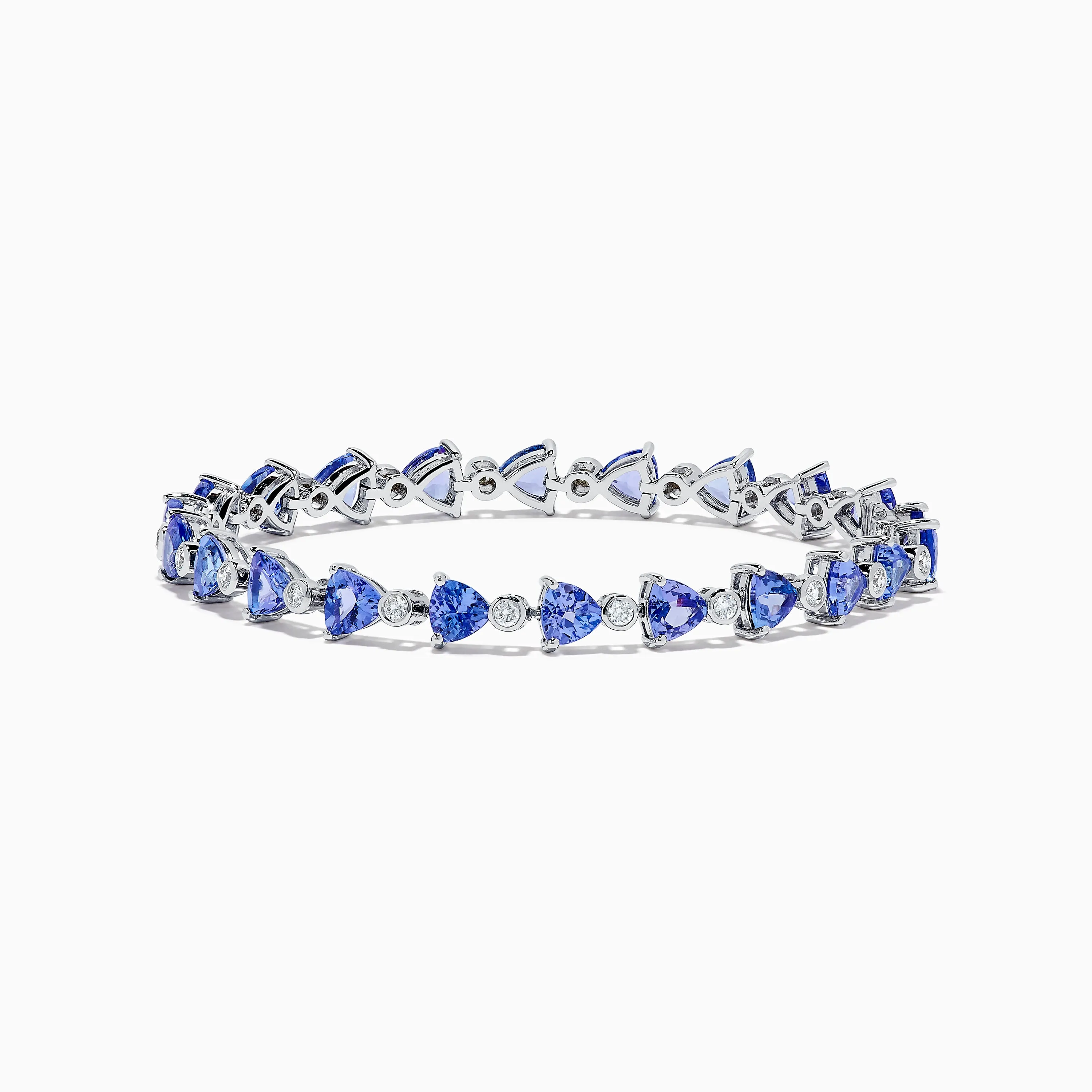 Nahla 14K White Gold Tanzanite and Diamond Tennis Bracelet sold by Effy