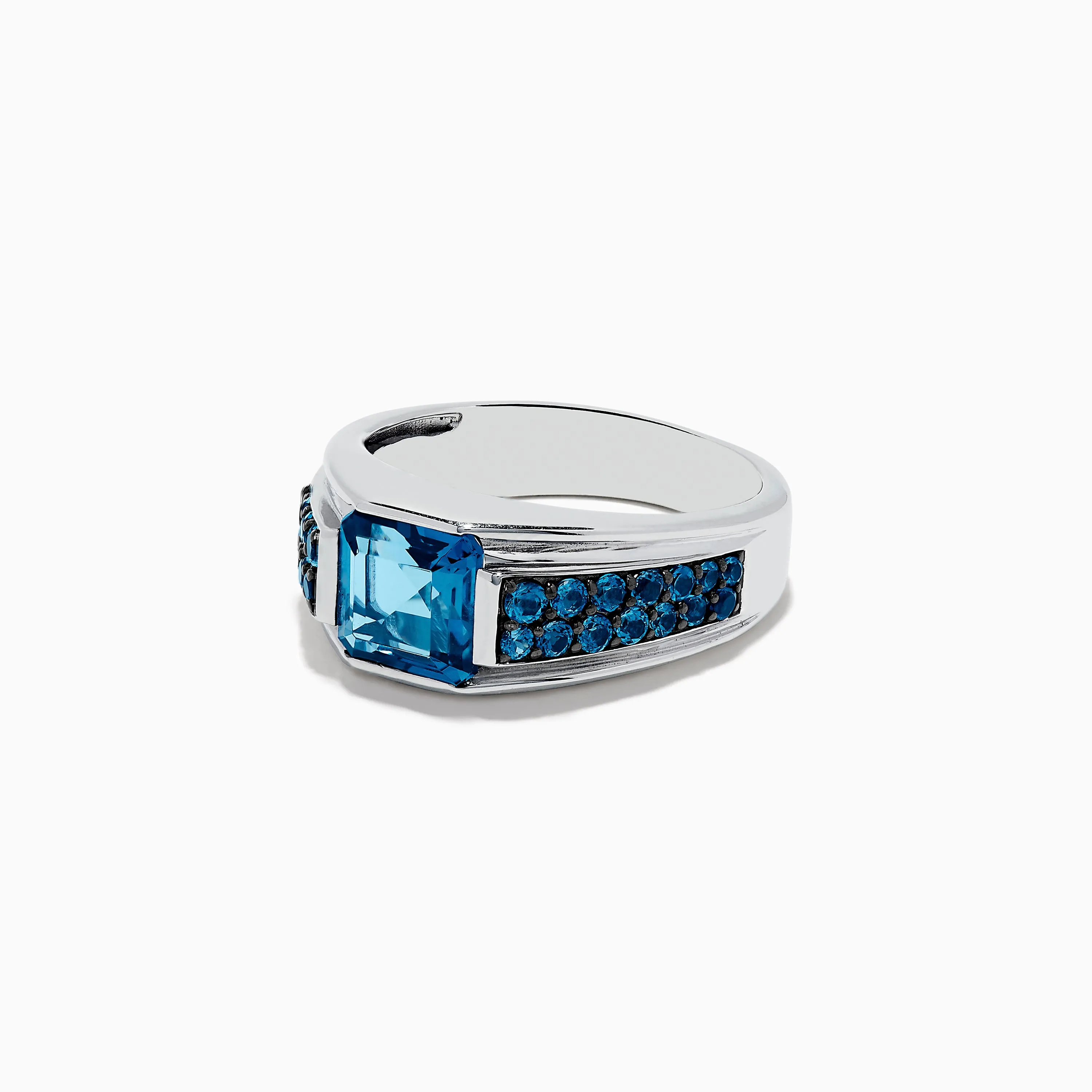 Men's 925 Sterling Silver Blue Topaz Ring sold by Effy product image thumbnail 2