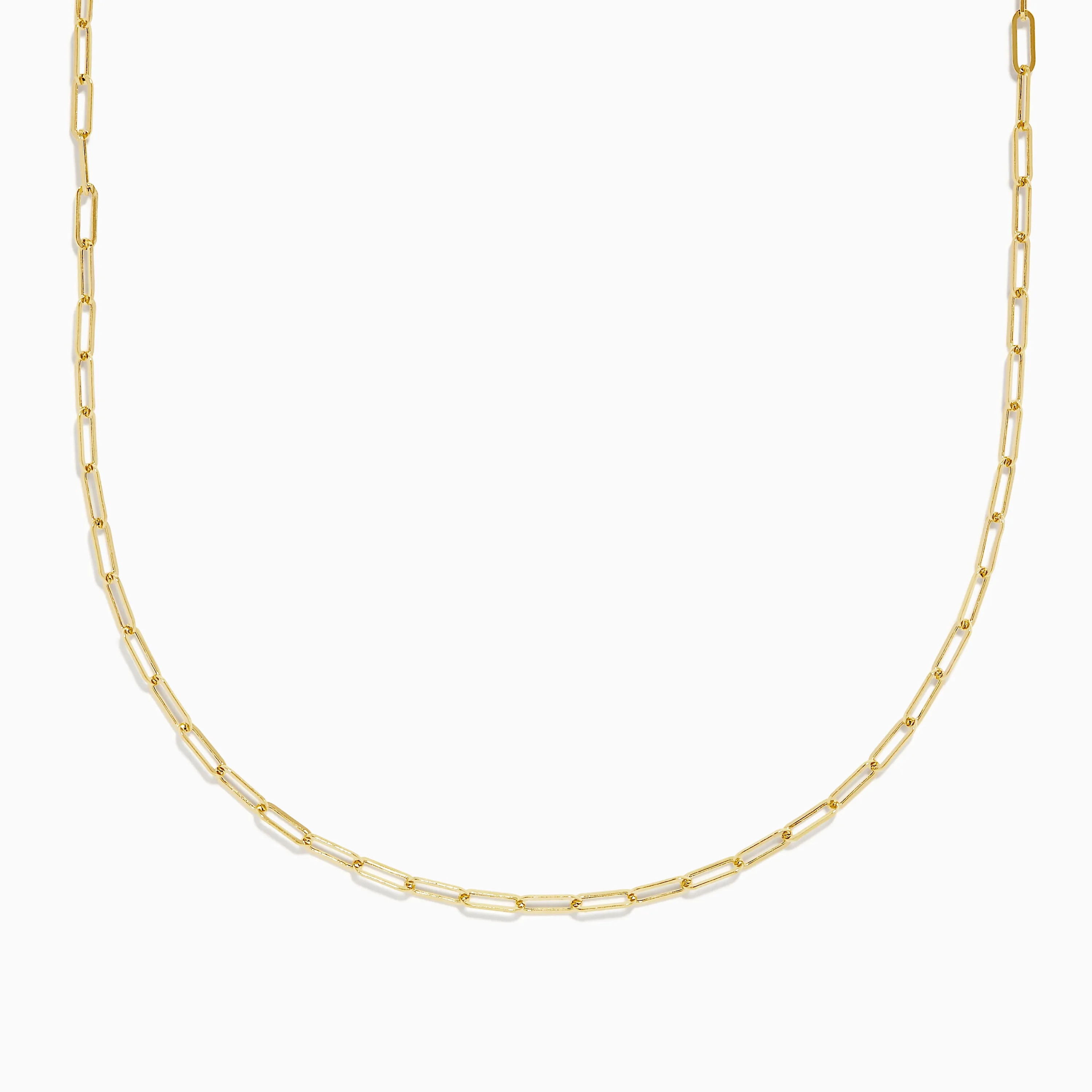 14K Yellow Gold 20" 2.5mm Paperclip Necklace sold by Effy