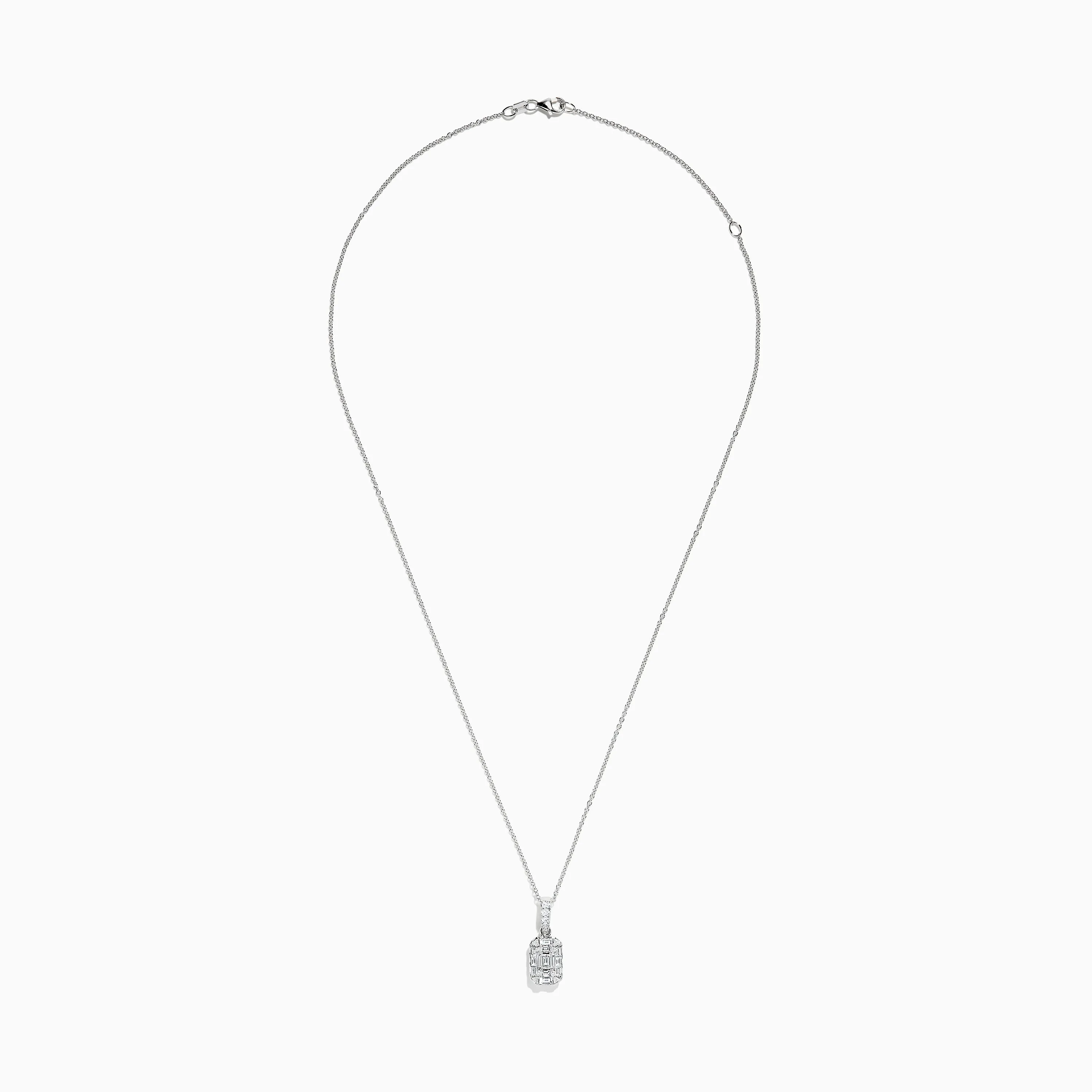 Classique 14K White Gold Diamond Pendant sold by Effy product image thumbnail 2