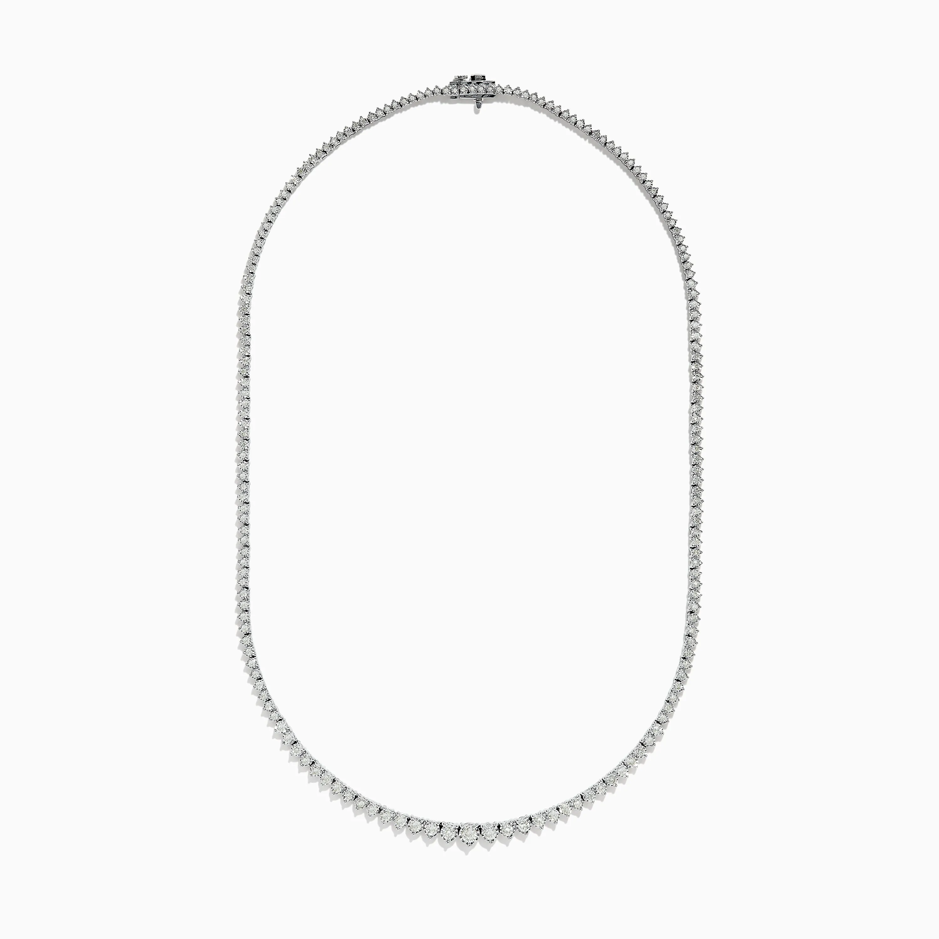 14K White Gold Diamond Tennis Necklace 2.94 TCW sold by Effy product image thumbnail 2