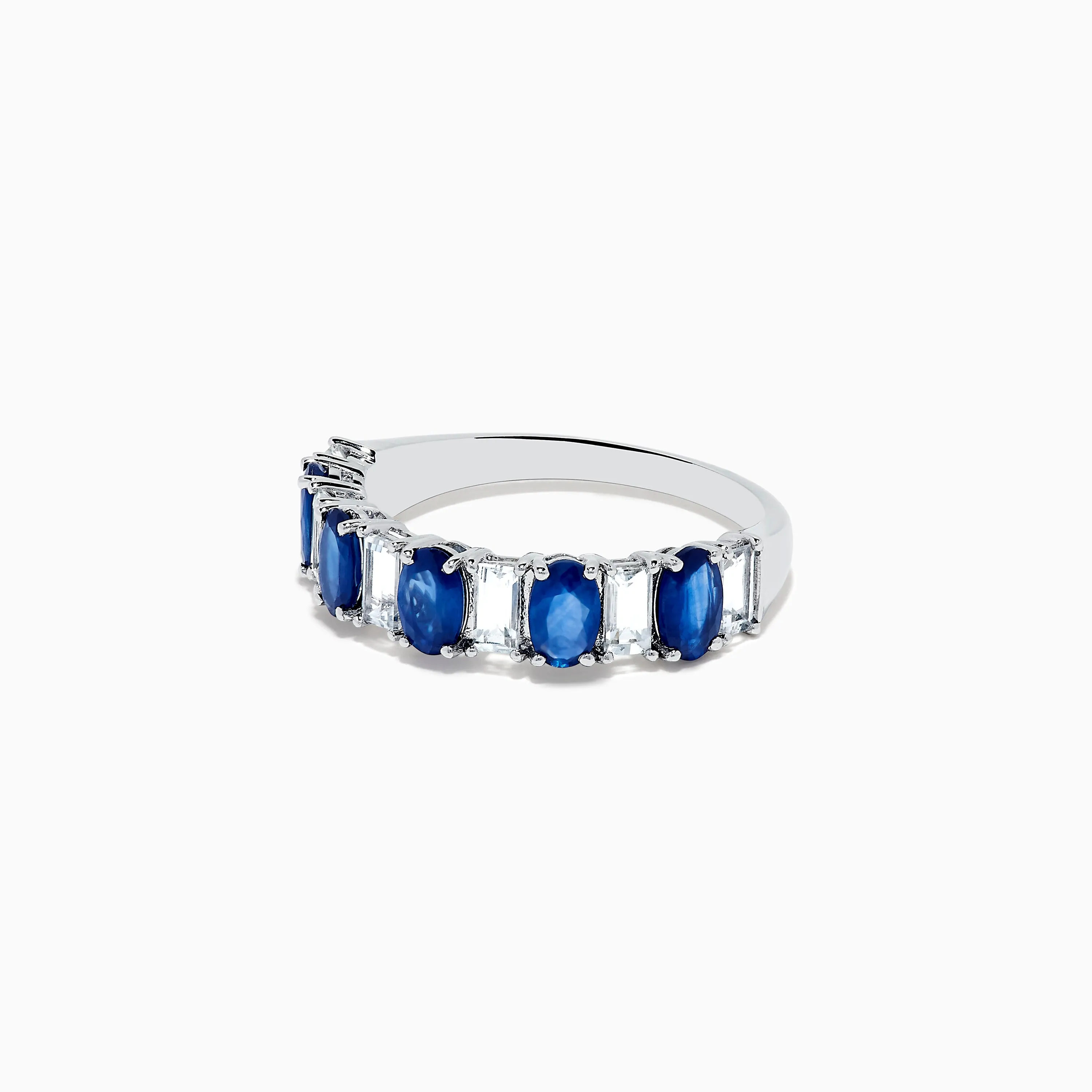 Royale Bleu 14K White Gold Blue and White Sapphire Ring sold by Effy product image thumbnail 2