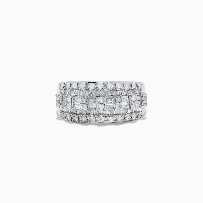 14K White Gold Diamond Ring sold by Effy