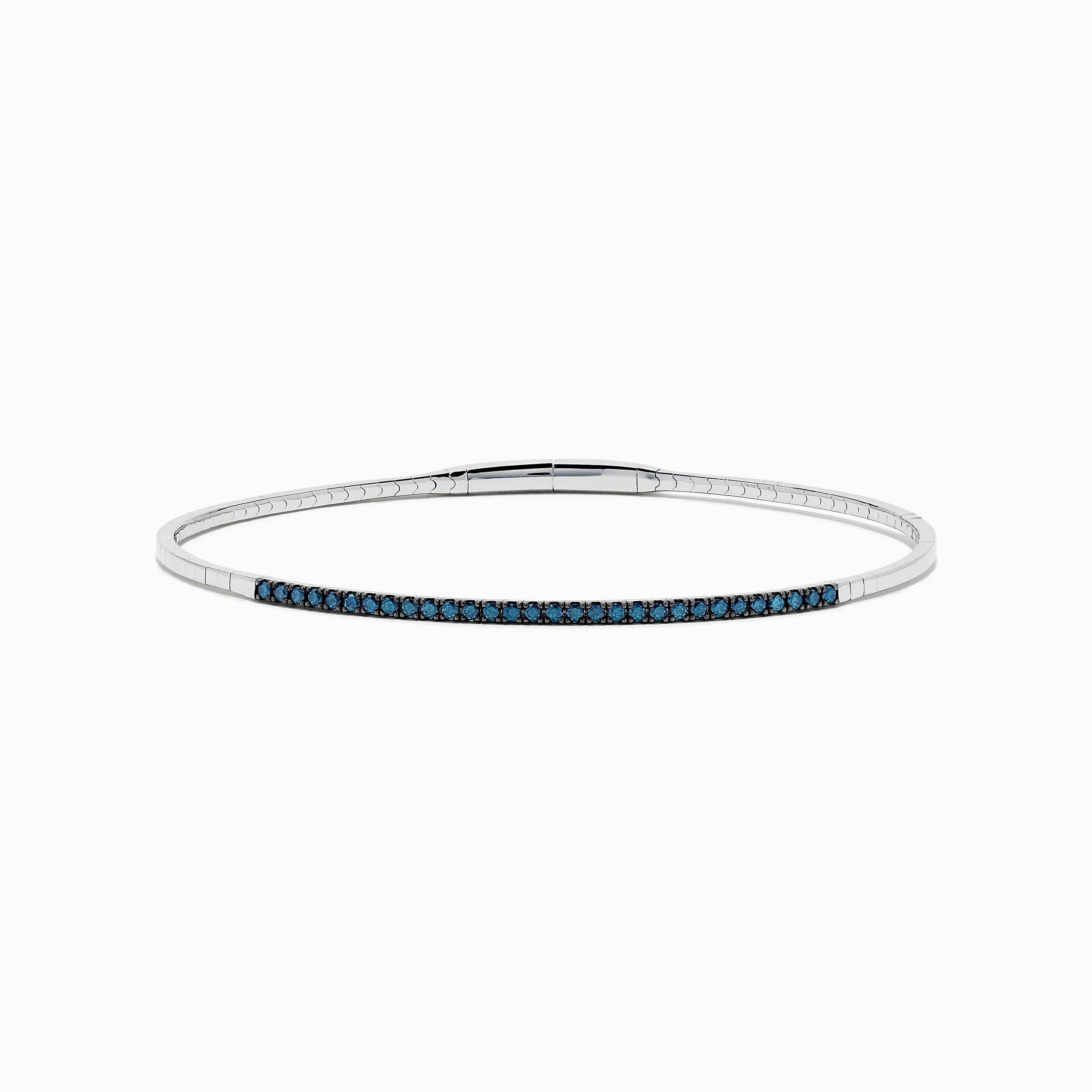 Bella Bleu 14K White Gold Blue Diamond Bangle sold by Effy