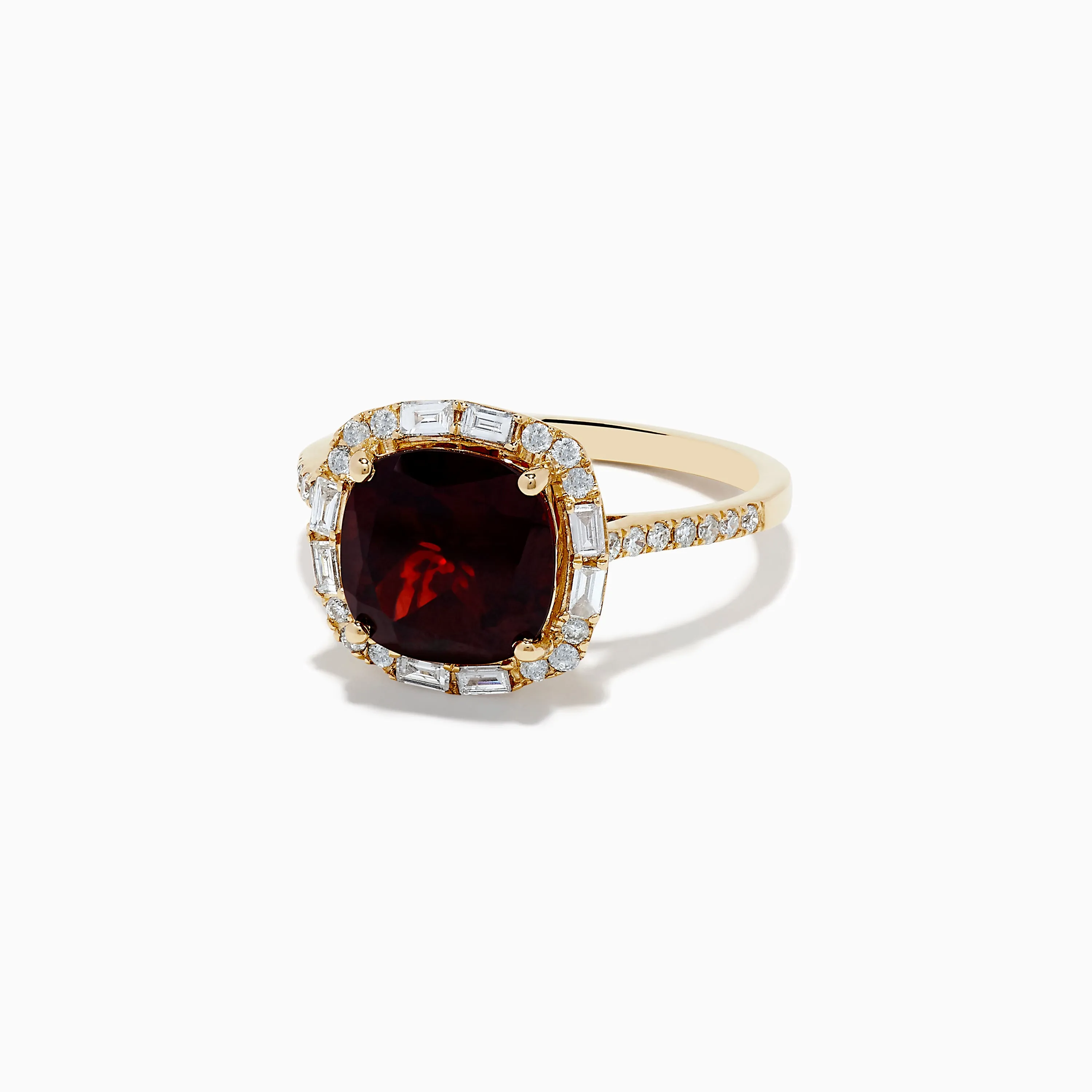 14K Yellow Gold Garnet and Diamond Ring sold by Effy product image thumbnail 2