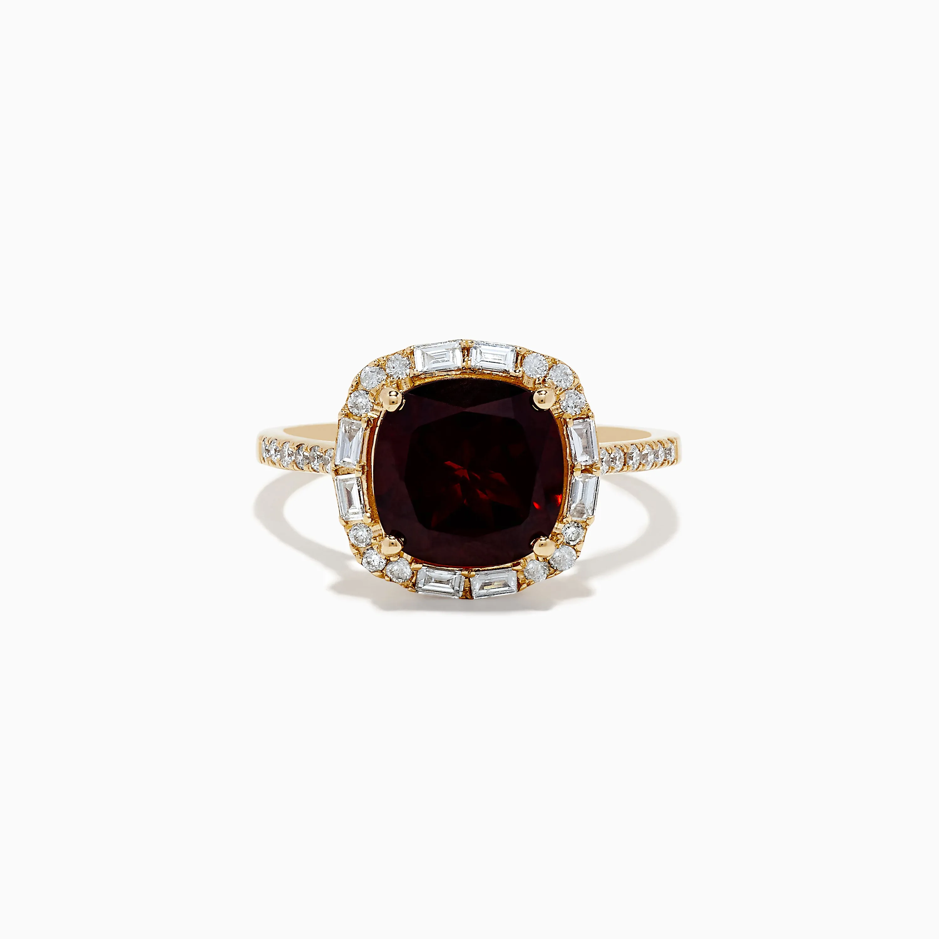 14K Yellow Gold Garnet and Diamond Ring sold by Effy