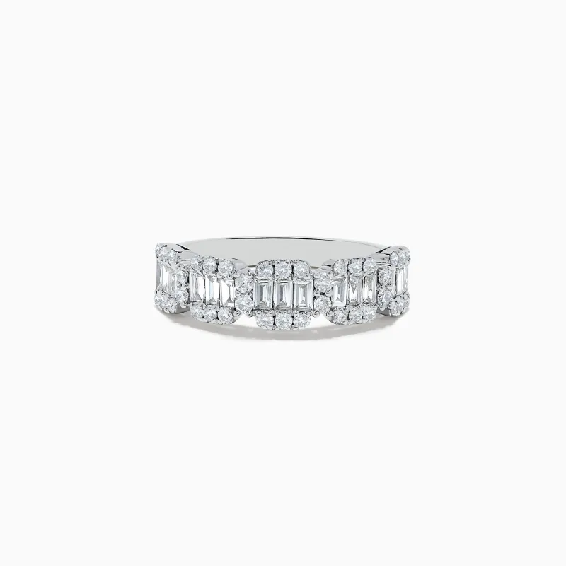 Classique 14K White Gold Diamond Band 0.88 TCW sold by Effy