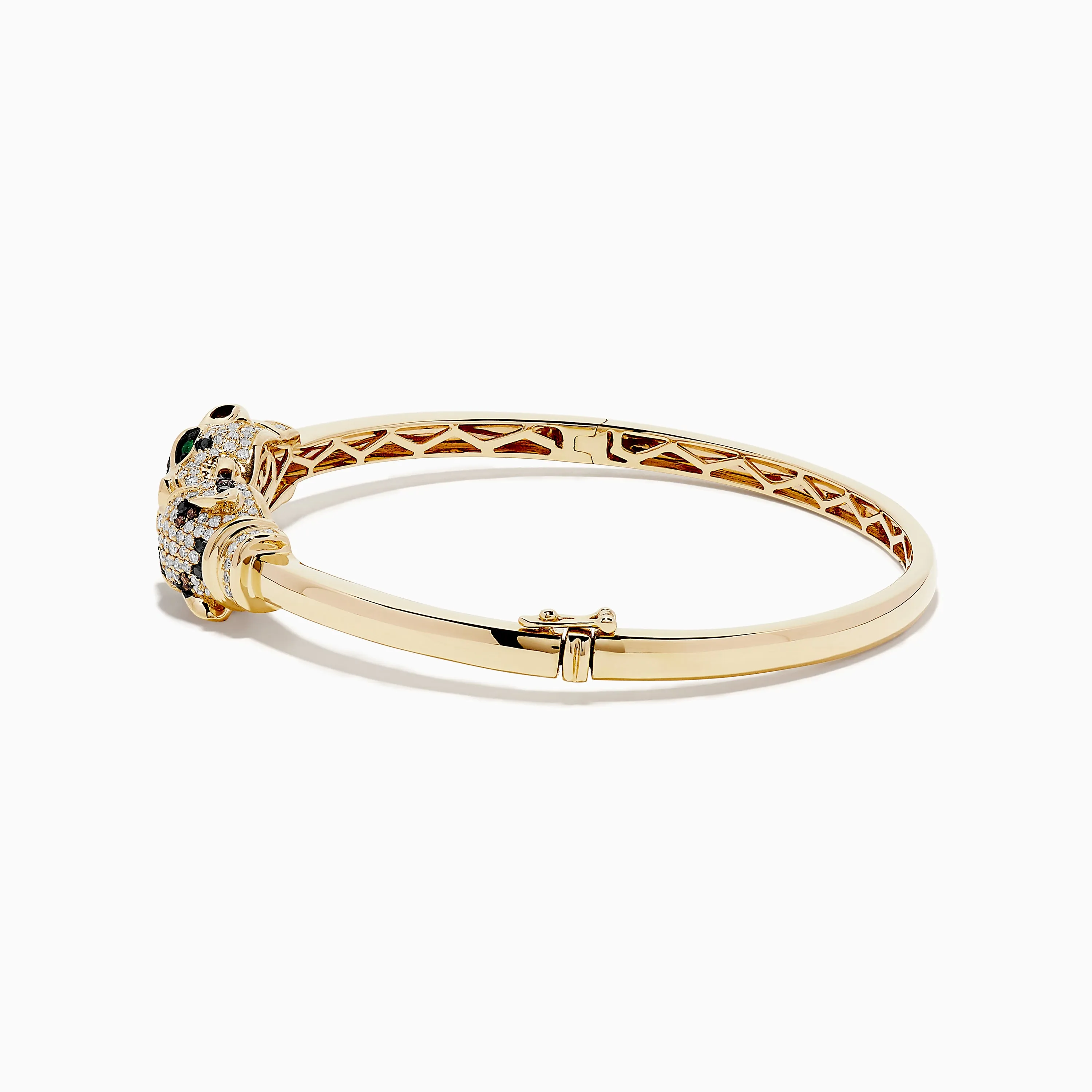 Signature 14K Yellow Gold Emerald and Multi Diamond Bangle sold by Effy product image thumbnail 2