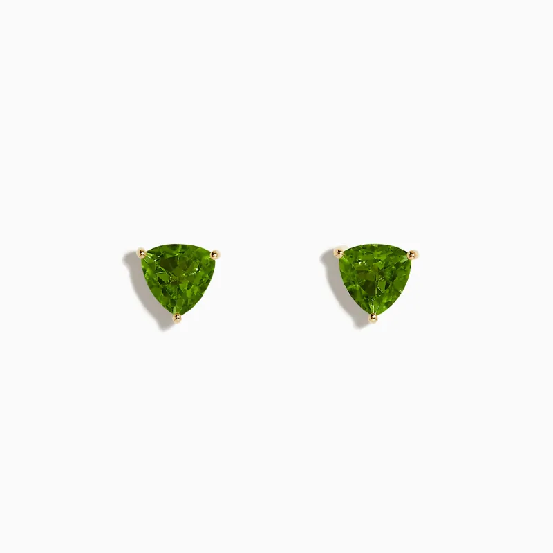 14K Yellow Gold Peridot Stud Earrings sold by Effy
