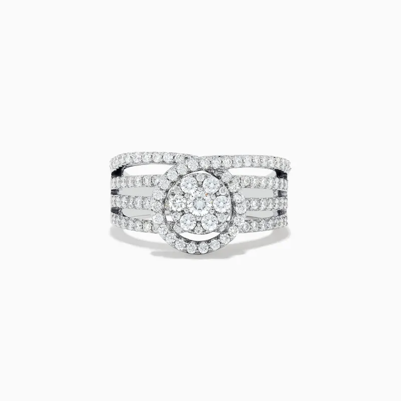 Bouquet 14K White Gold Diamond Ring sold by Effy