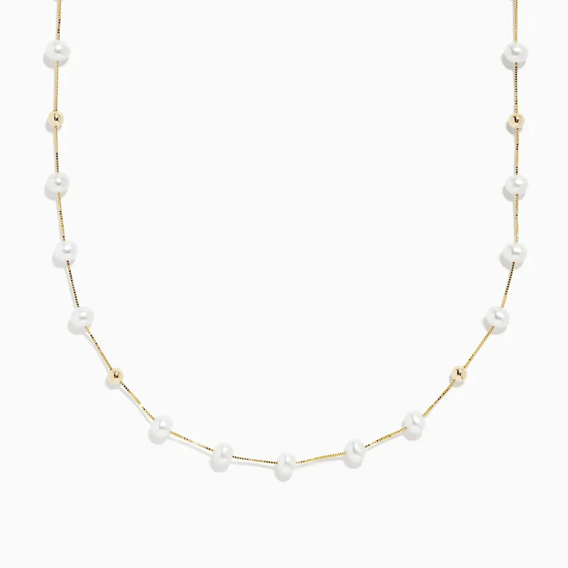 14K Yellow Gold Freshwater Pearl Necklace sold by Effy