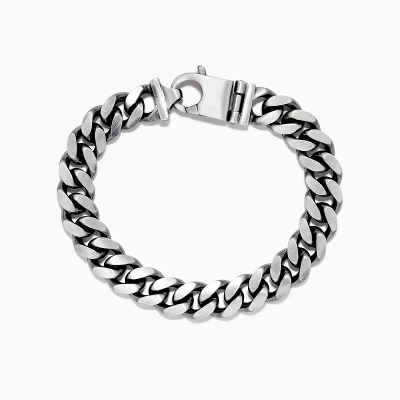 Men's 925 Sterling Silver Chain Link Bracelet sold by Effy