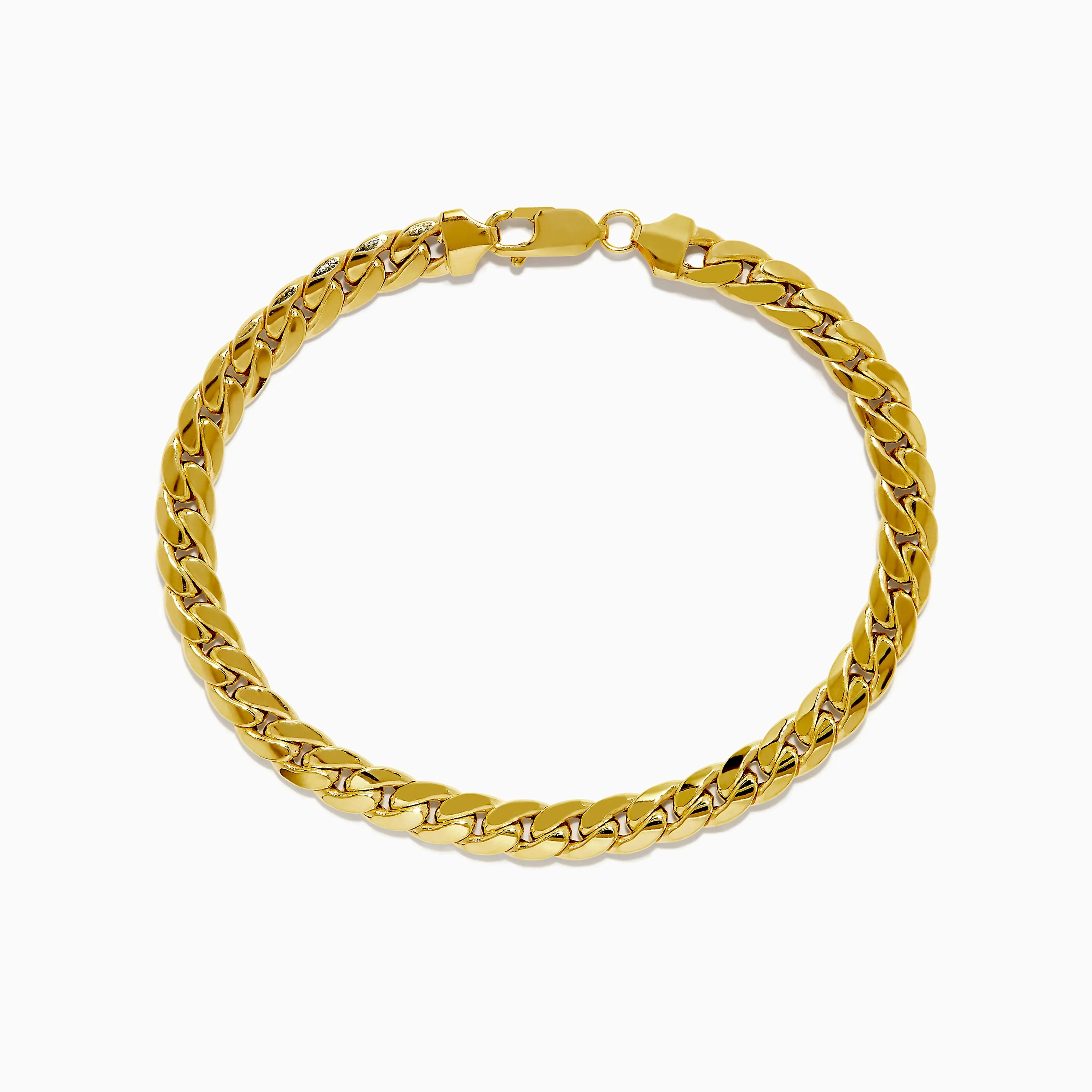 14K Yellow Gold 9" Cuban Chain Link Bracelet sold by Effy
