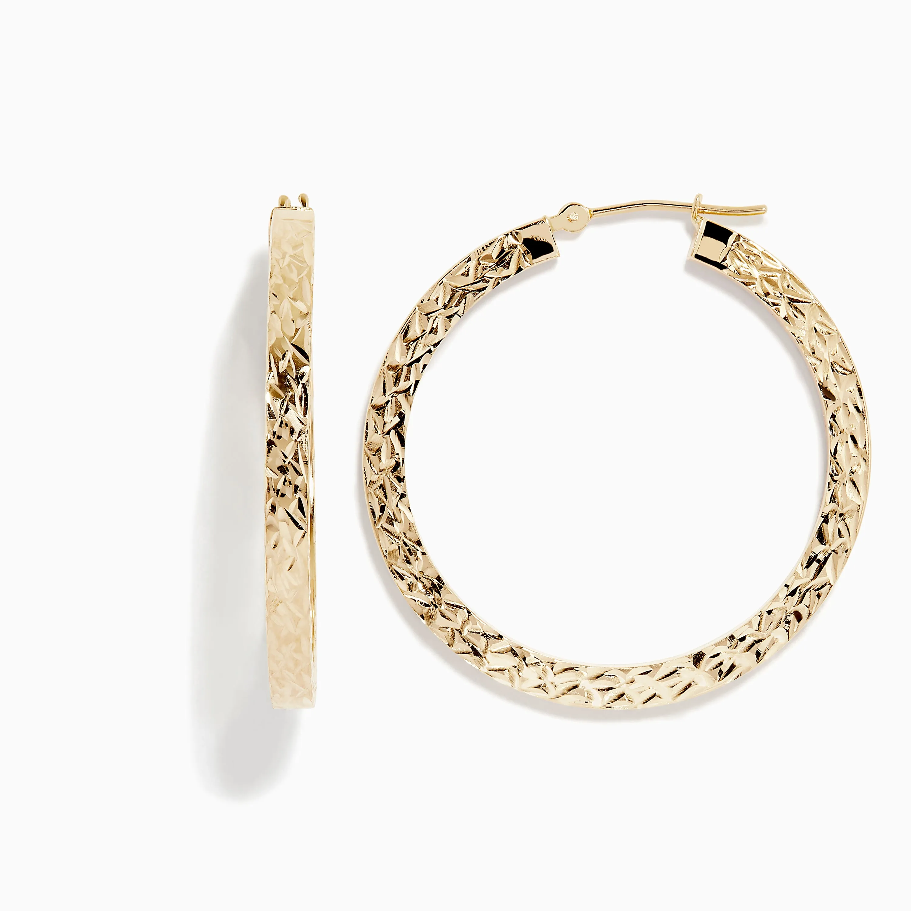 14K Yellow Gold Tube Hoop Earrings sold by Effy