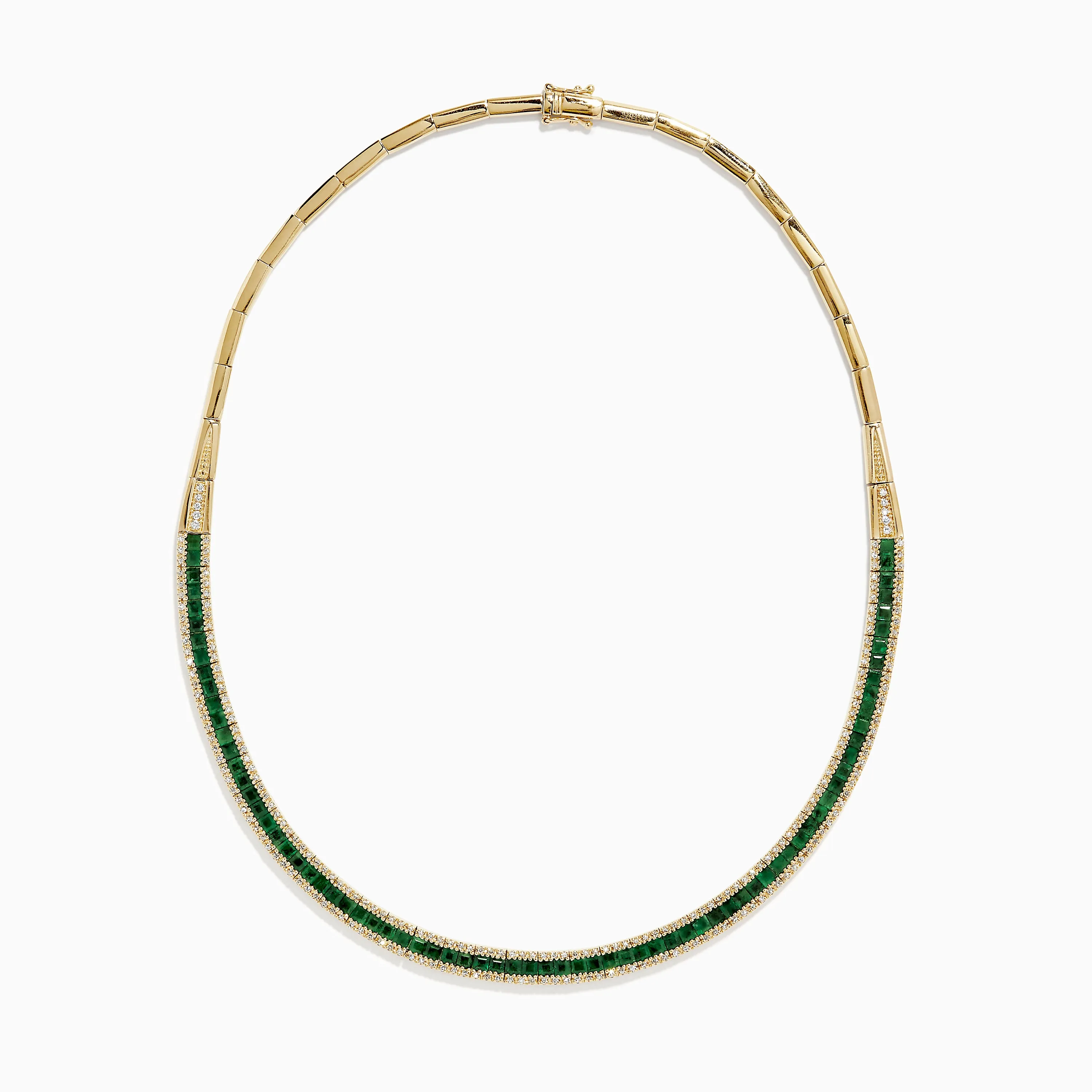 Brasilica 14K Yellow Gold Emerald and Diamond Necklace sold by Effy product image thumbnail 2
