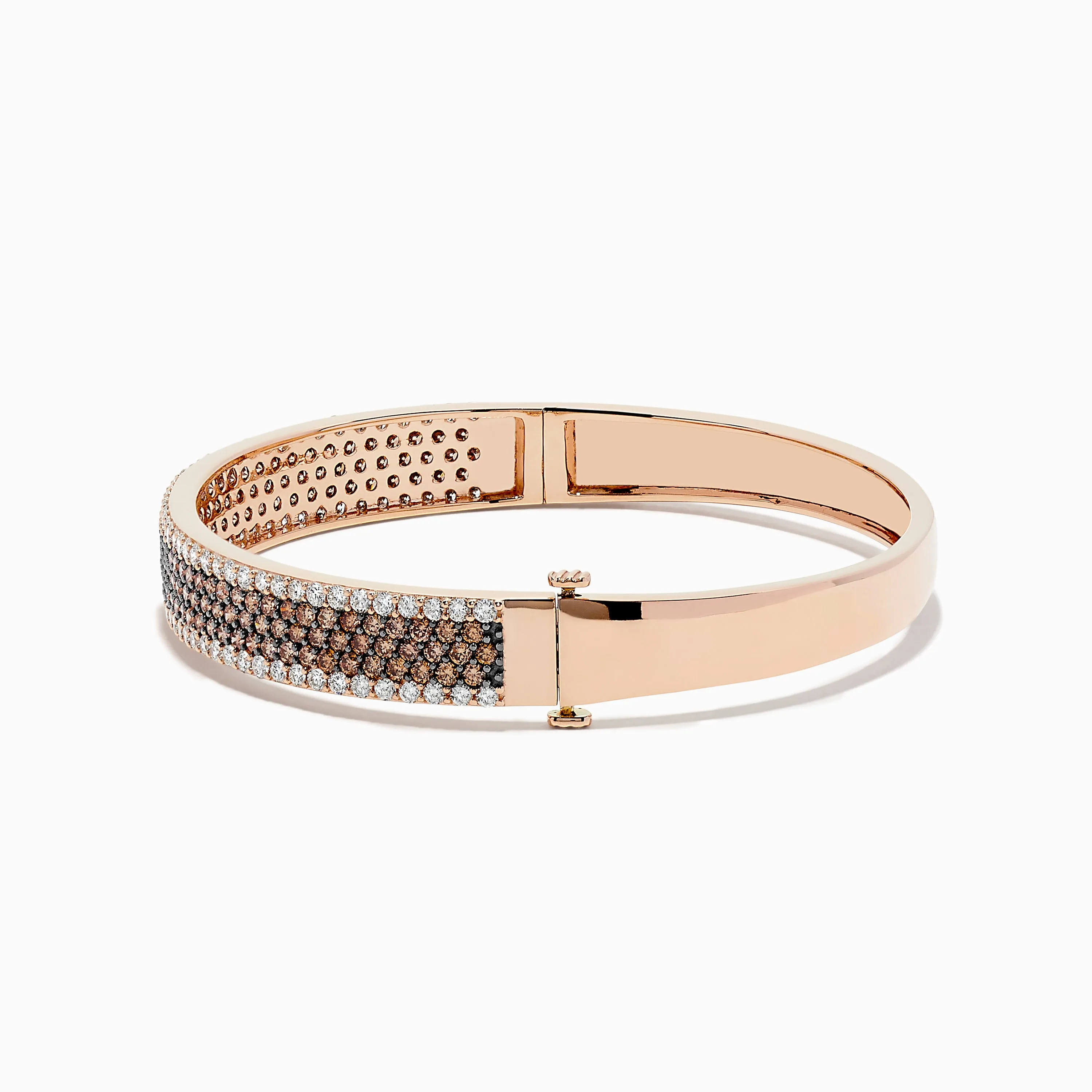 14K Rose Gold Espresso and White Diamond Bangle sold by Effy product image thumbnail 2