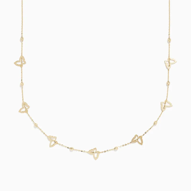 14K Yellow Gold Mini Butterflies Necklace sold by Effy