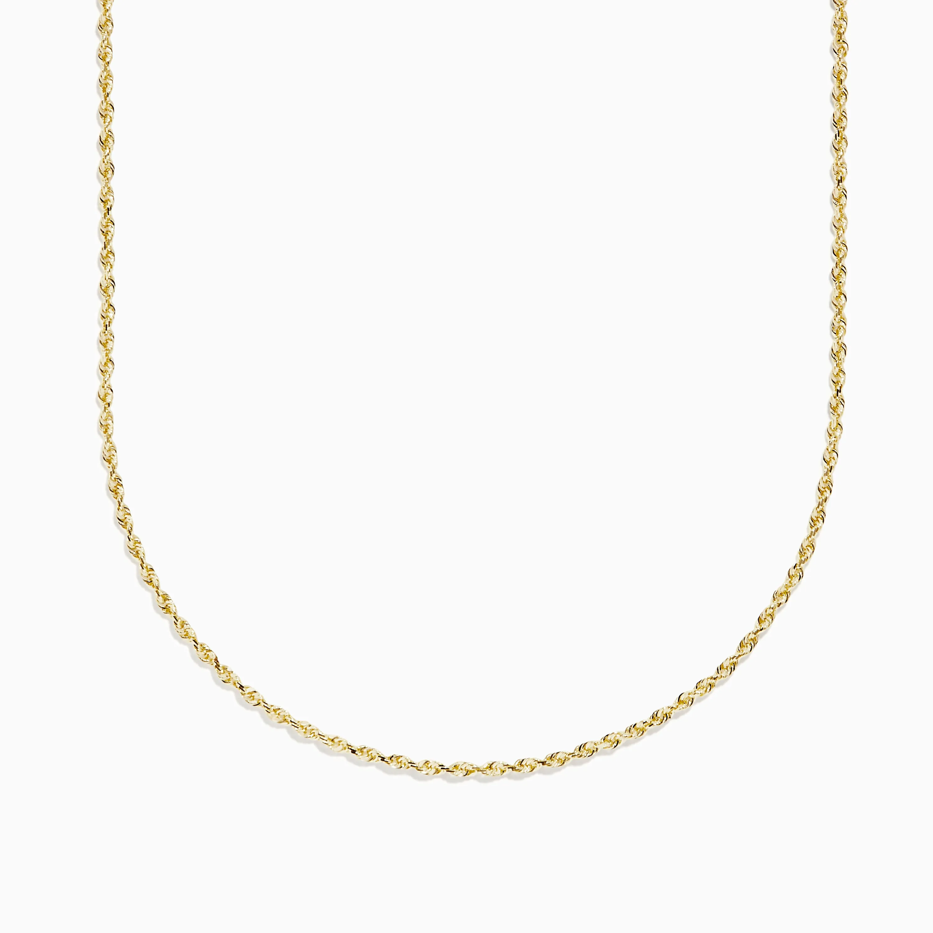 14K Yellow Gold Woven Rope Chain 18" sold by Effy