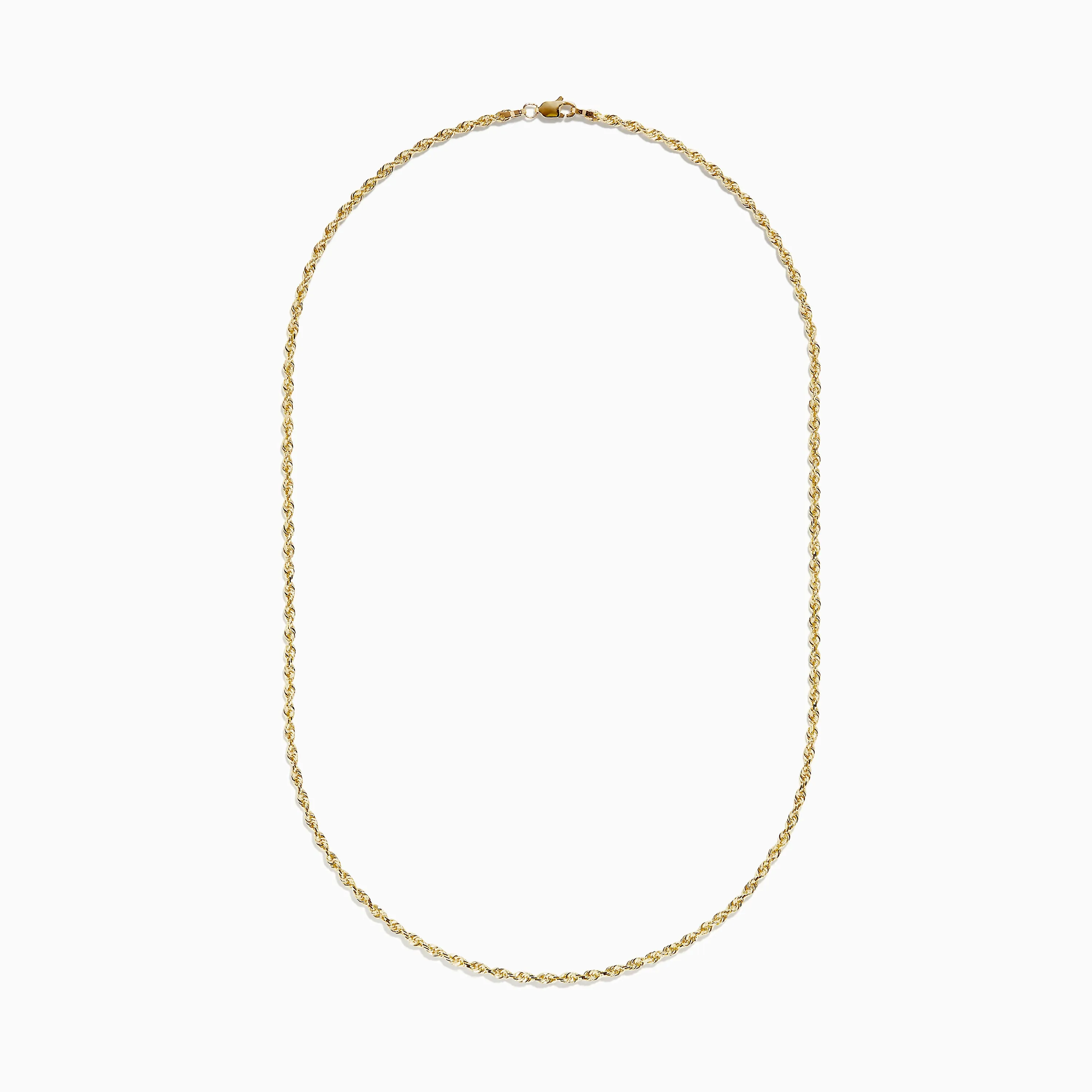 14K Yellow Gold Woven Rope Chain 18" sold by Effy product image thumbnail 2