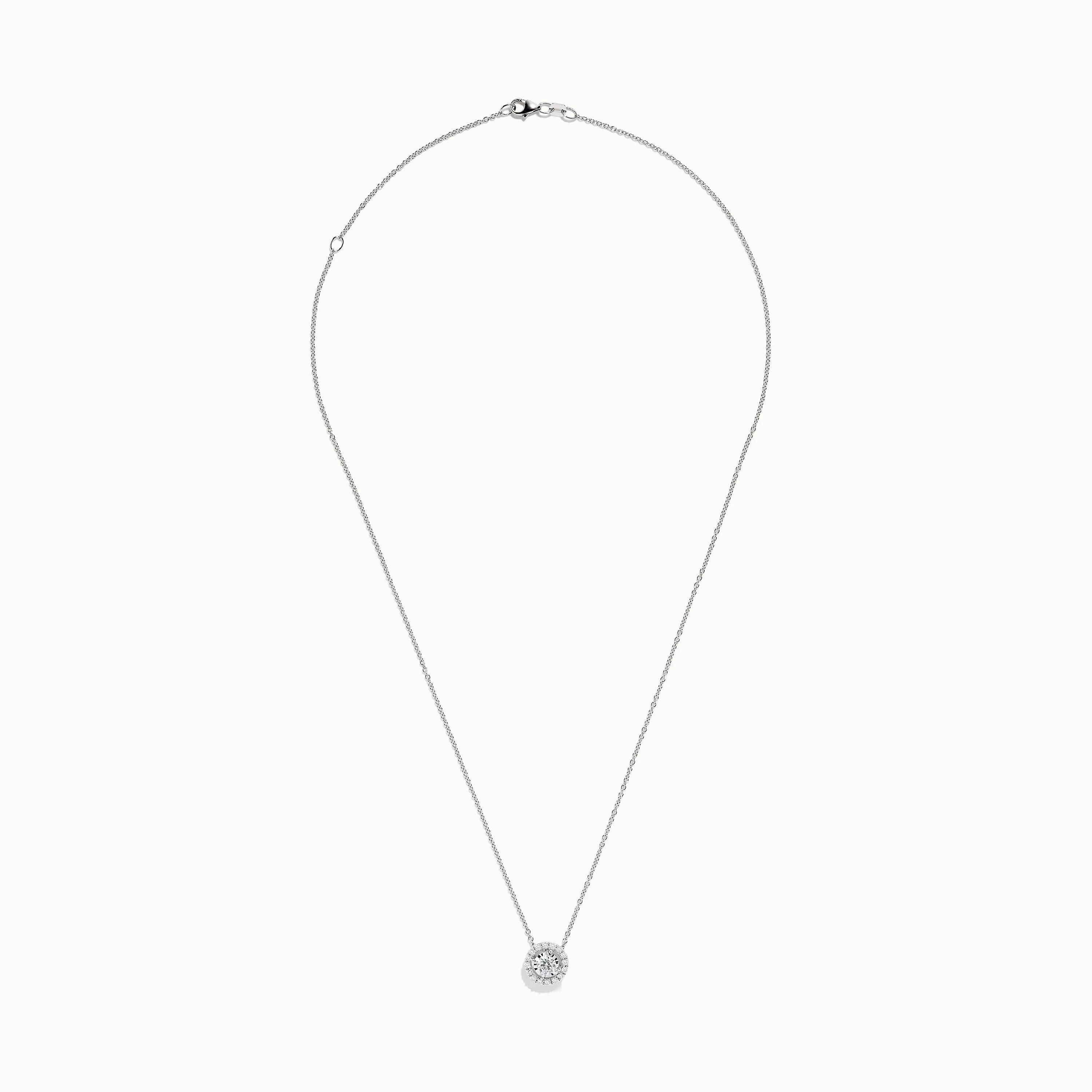 Pave Classica 14K White Gold Diamond Pendant 0.49 TCW sold by Effy product image thumbnail 2