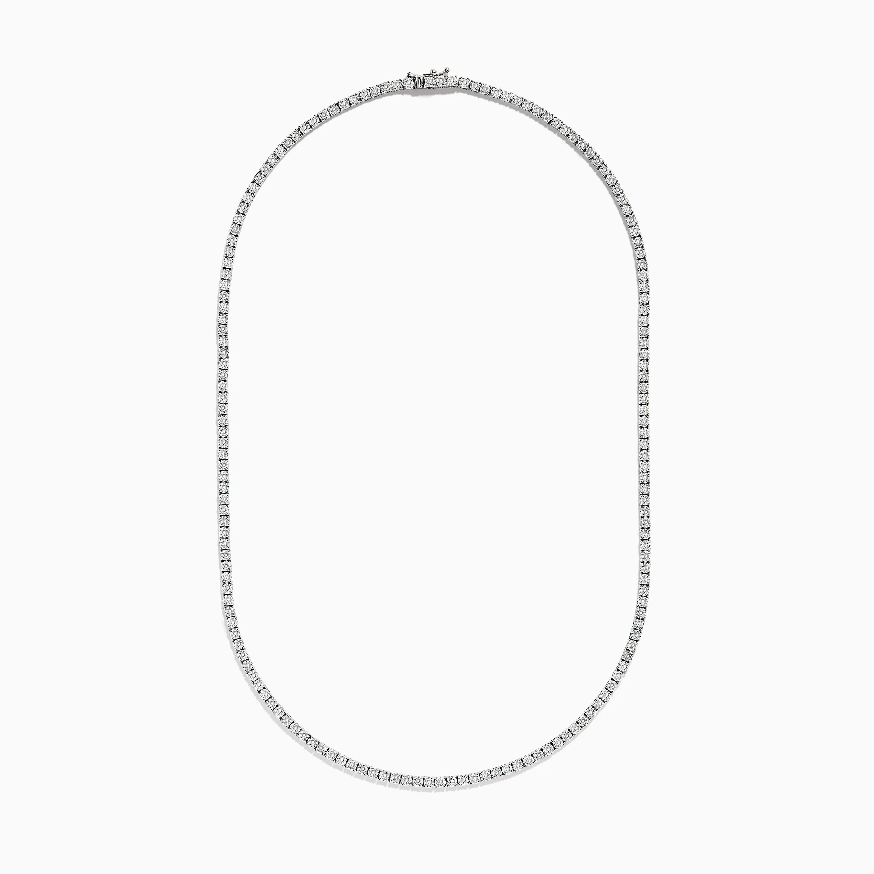Pave Classica 14K White Gold Diamond Tennis Necklace 10.51 TCW sold by Effy product image thumbnail 2
