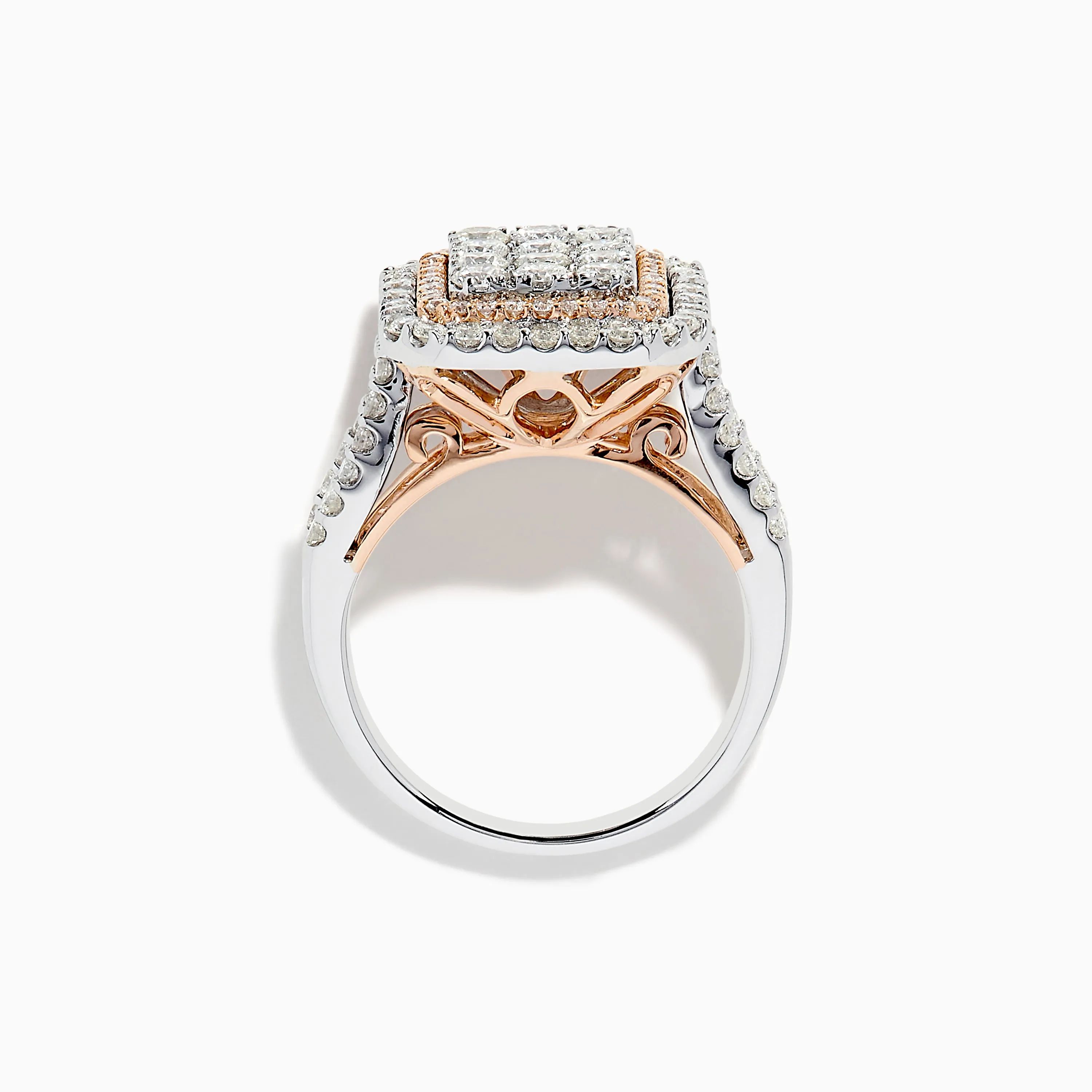 Bouquet Two Tone Gold Diamond Ring sold by Effy product image thumbnail 3