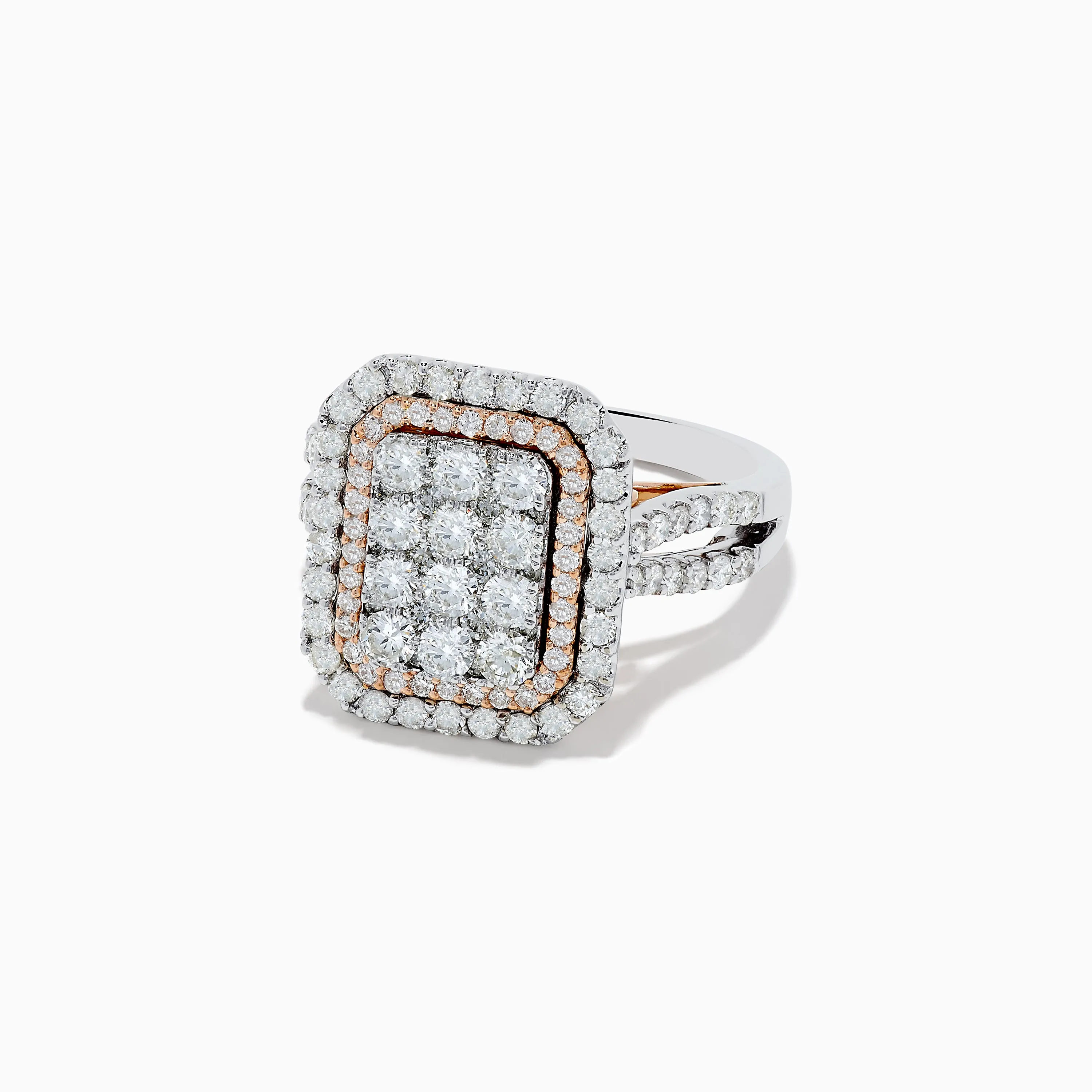 Bouquet Two Tone Gold Diamond Ring sold by Effy product image thumbnail 2