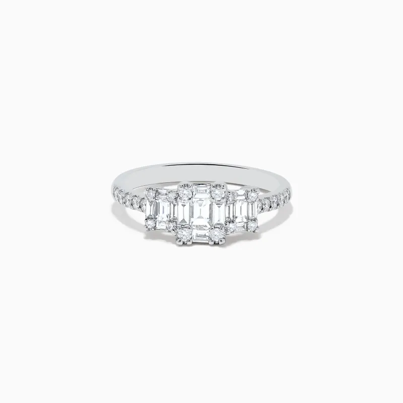 Classique 14K White Gold Diamond Ring 0.72 TCW sold by Effy